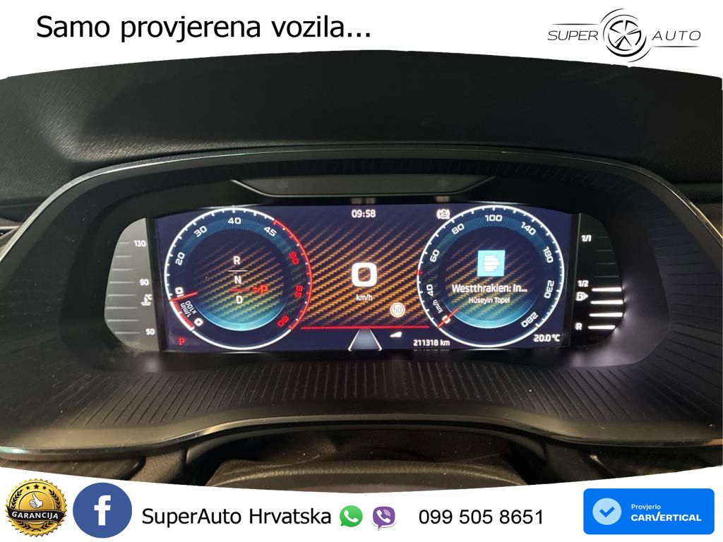 Škoda Octavia Combi RS 2.0 TDI (200 KS) DSG LED+GR SJED+ACC