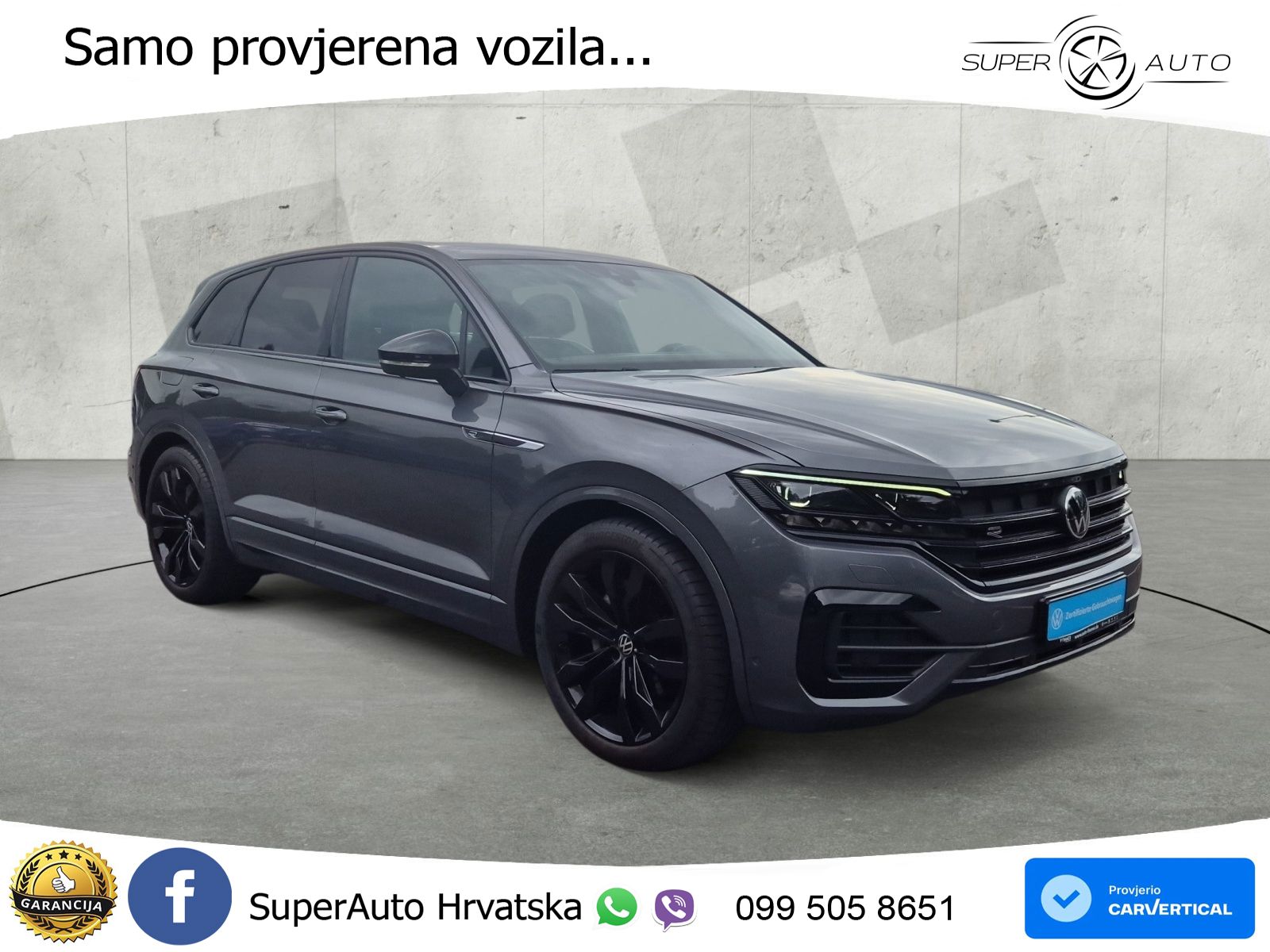 Volkswagen Touareg 3.0 V6 TDI (286 KS) 4MOTION Tiptronic R-Line ZRAČNI+ACC+4xGR SJED+KAM
