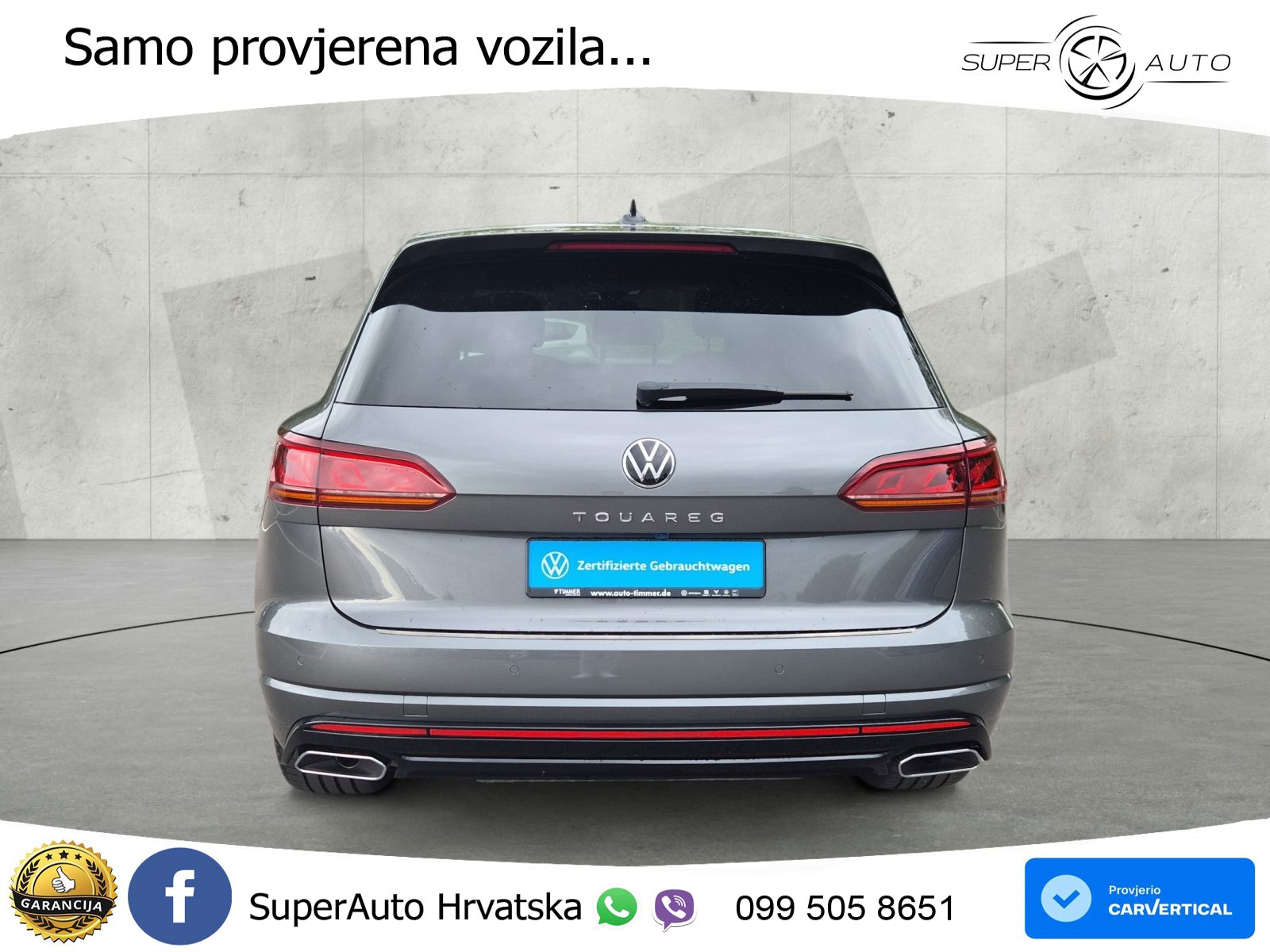 Volkswagen Touareg 3.0 V6 TDI (286 KS) 4MOTION Tiptronic R-Line ZRAČNI+ACC+4xGR SJED+KAM