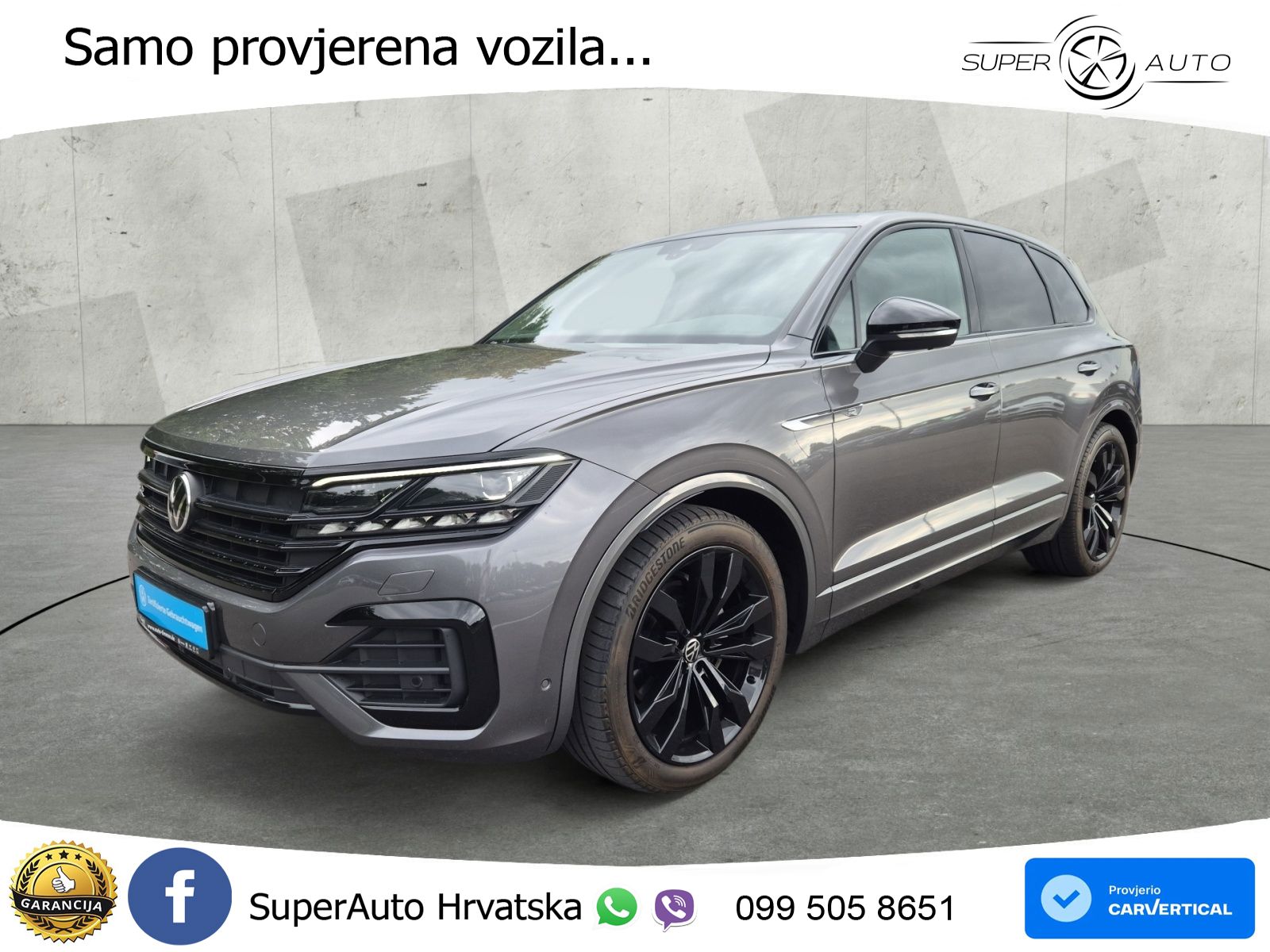 Volkswagen Touareg 3.0 V6 TDI (286 KS) 4MOTION Tiptronic R-Line ZRAČNI+ACC+4xGR SJED+KAM