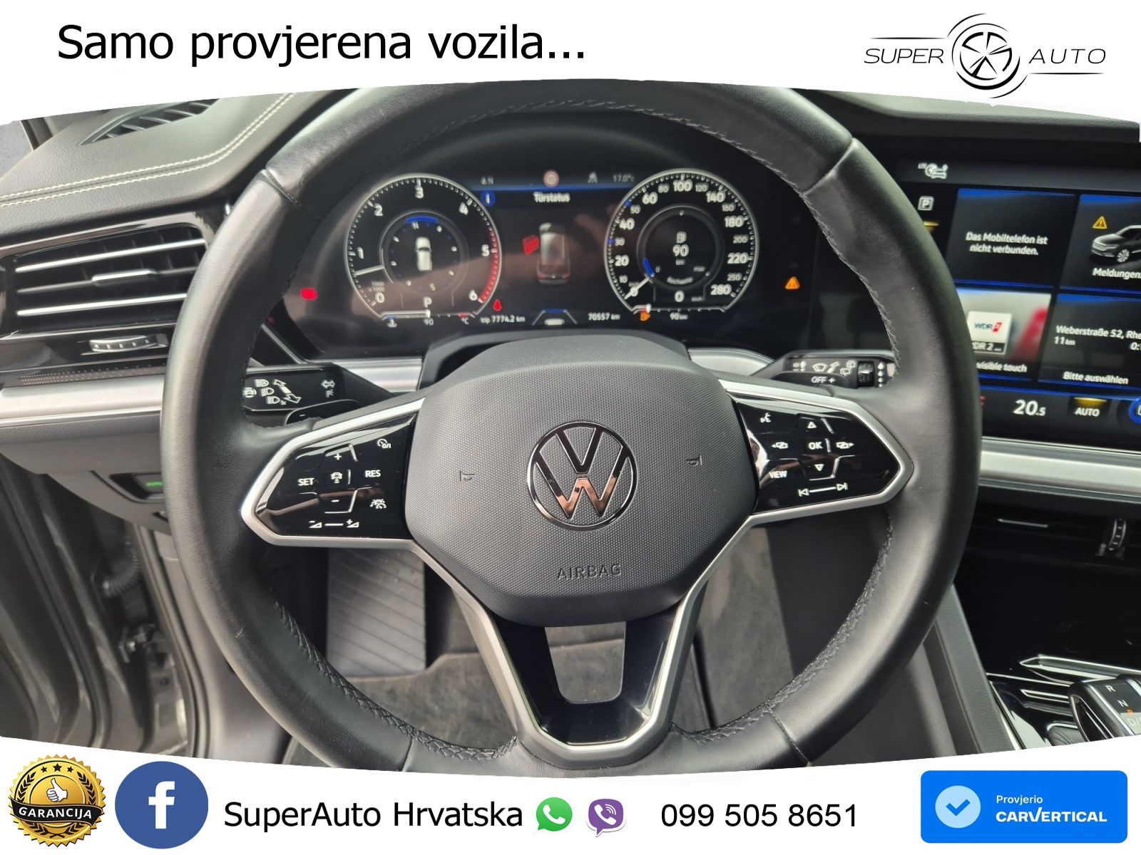 Volkswagen Touareg 3.0 V6 TDI (286 KS) 4MOTION Tiptronic R-Line ZRAČNI+ACC+4xGR SJED+KAM