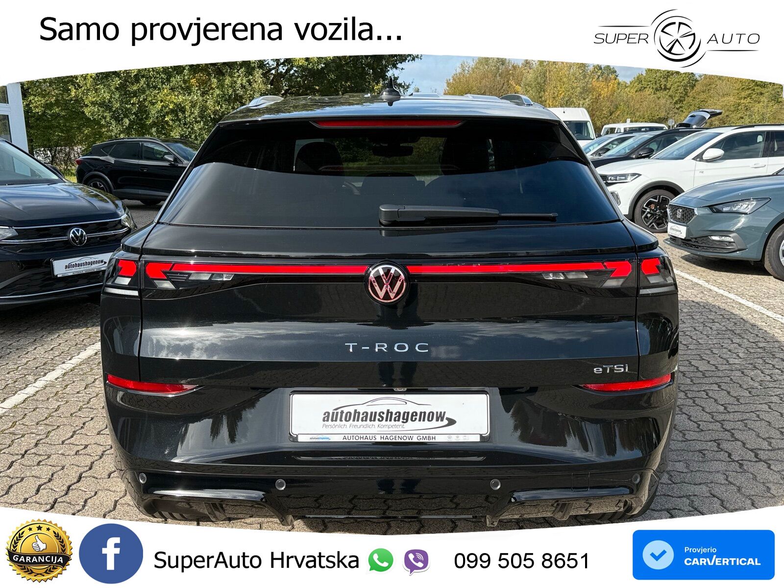 Volkswagen T-Roc 1.5 eTSI (150 KS)  DSG R-Line LED+GR SJED+ACC