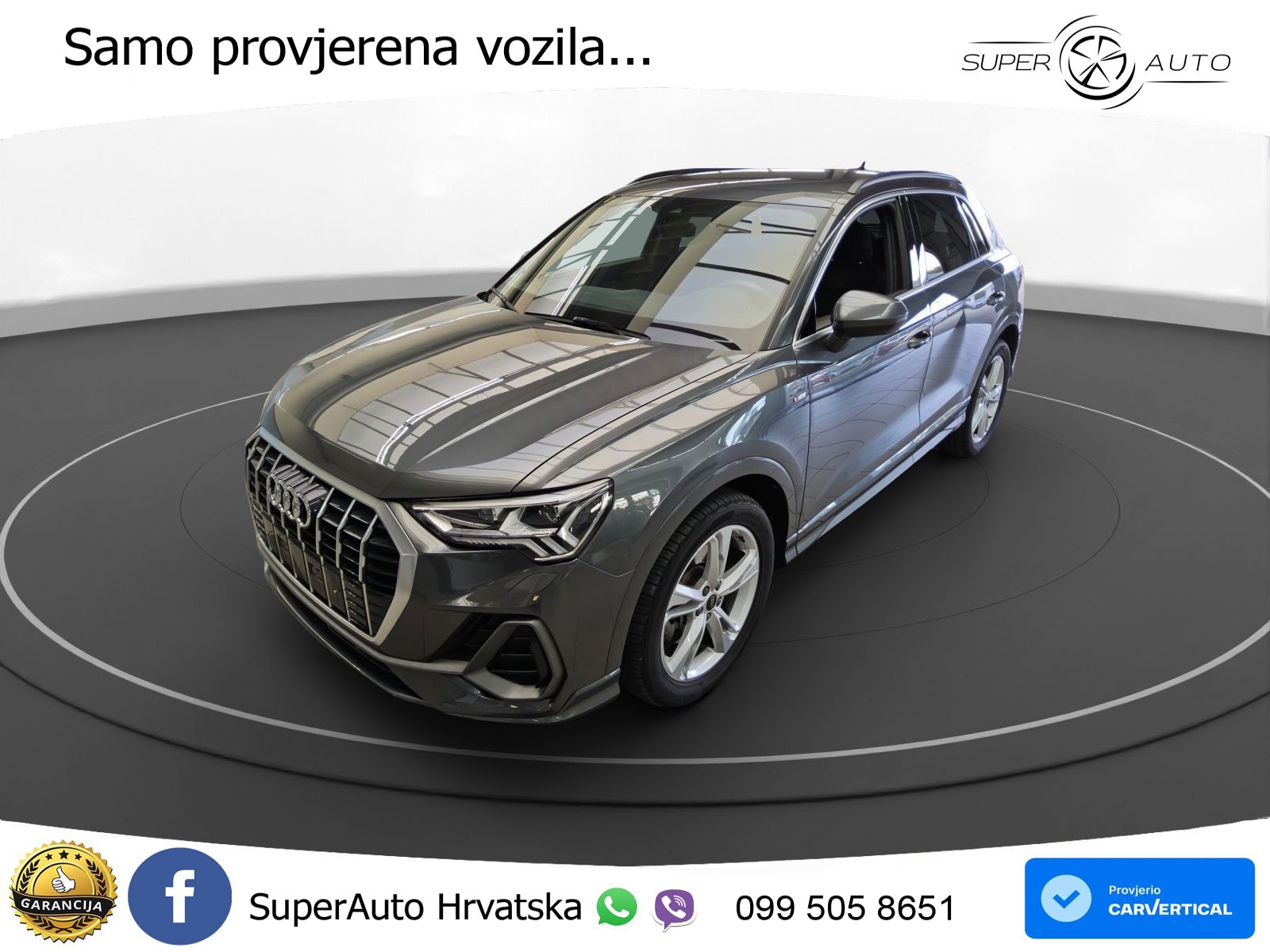 Audi Q3 40 TFSI (190 KS) quattro S tronic S line MATRIX+GR SJED+KAM