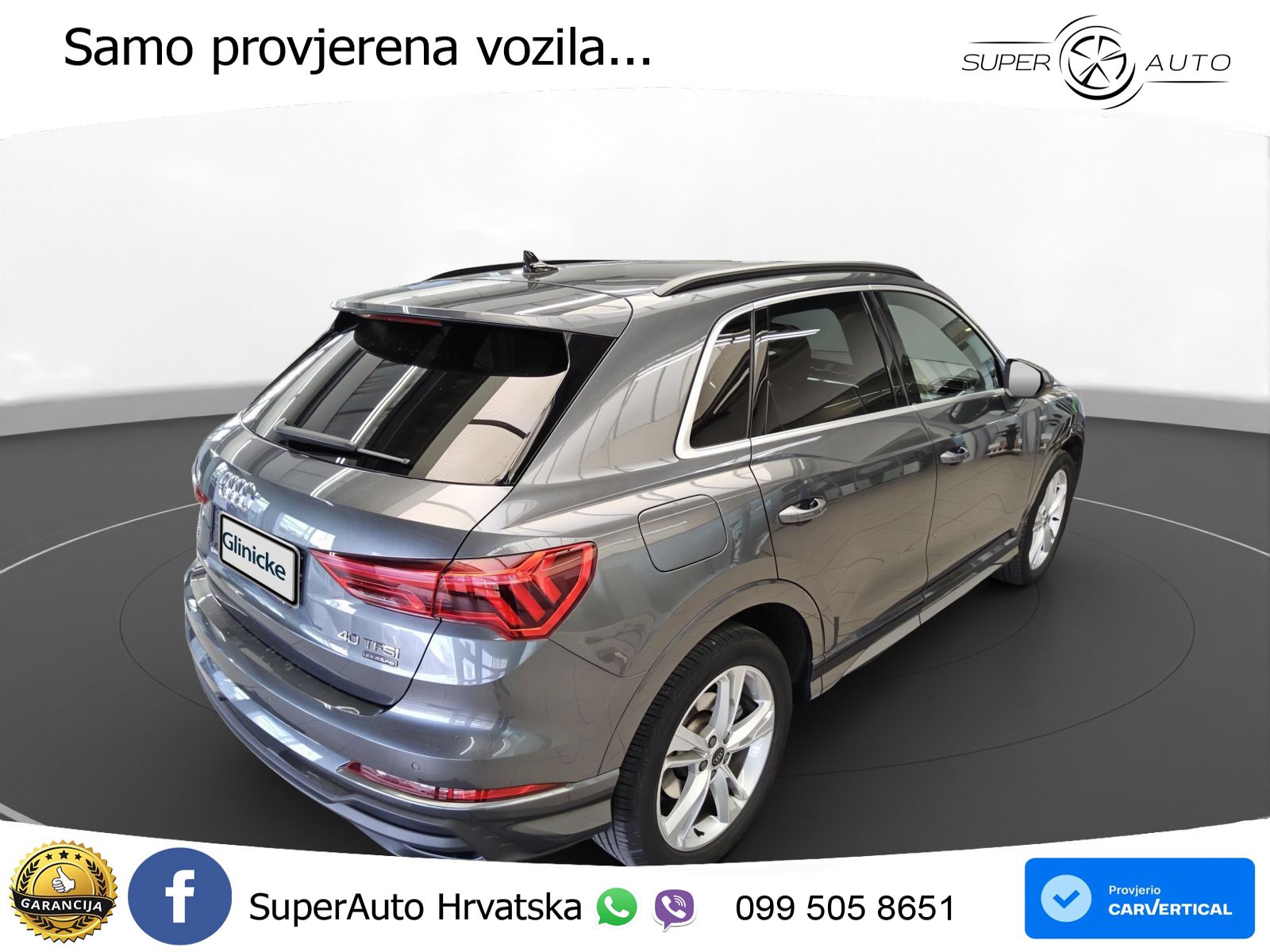 Audi Q3 40 TFSI (190 KS) quattro S tronic S line MATRIX+GR SJED+KAM