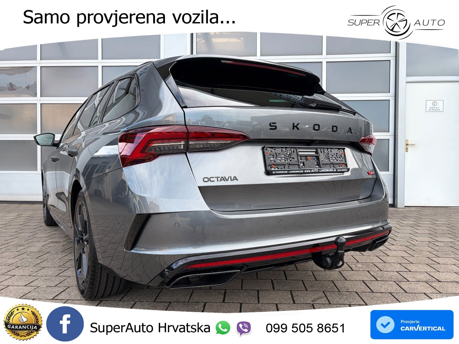 Škoda Octavia Combi RS 2.0 TSI (265 KS) DSG MATRIX+GR SJED+KAM