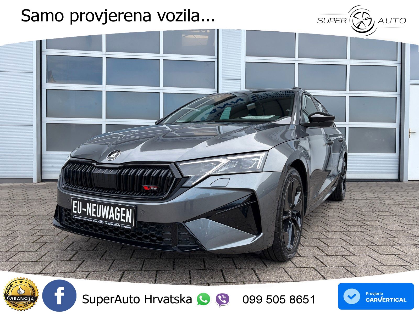 Škoda Octavia Combi RS 2.0 TSI (265 KS) DSG MATRIX+GR SJED+KAM