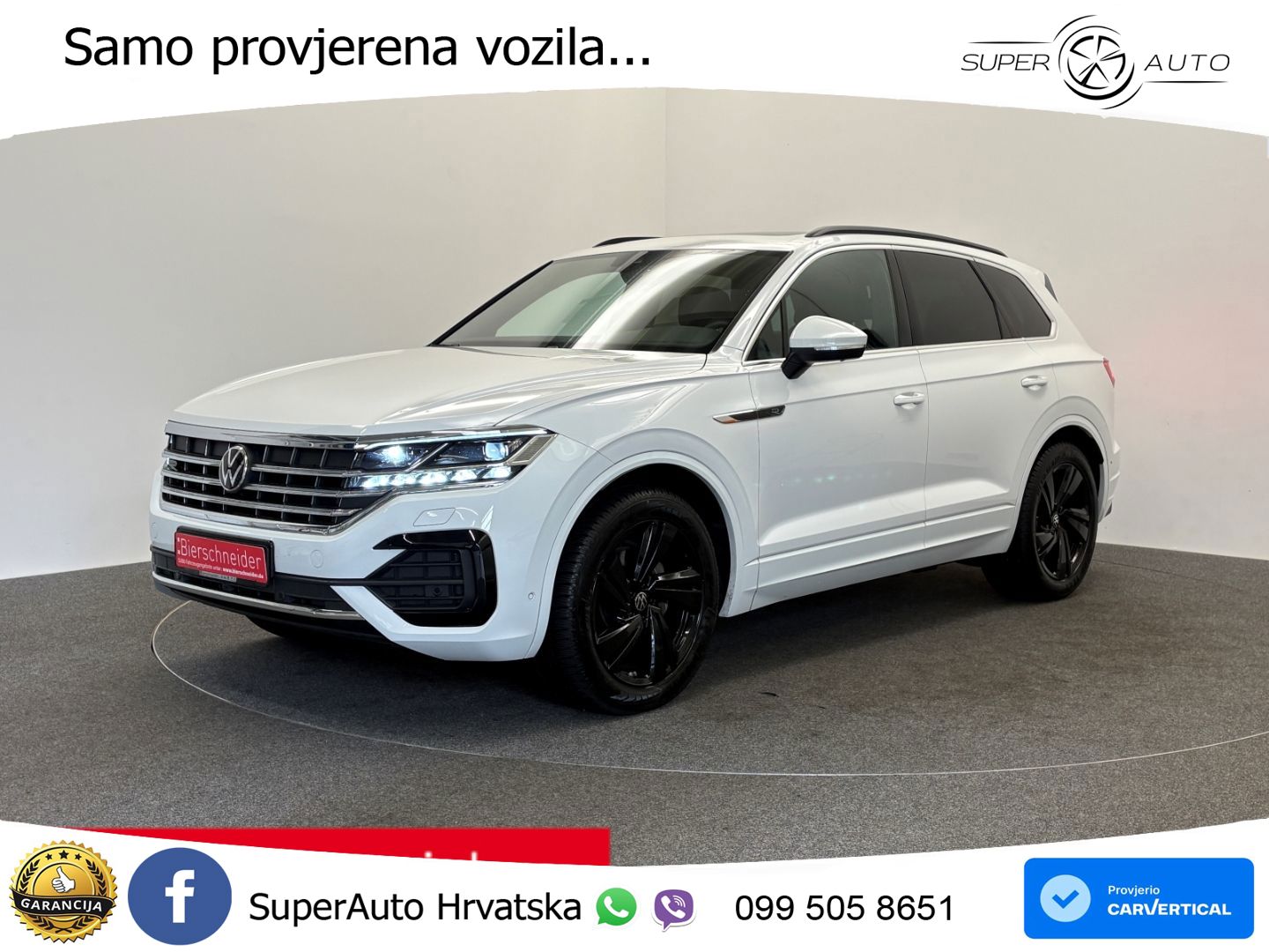 Volkswagen Touareg 3.0 V6 TDI (286 KS) 4MOTION Tiptronic R-Line ZRAČNI+ACC+GR SJED+360+PANO