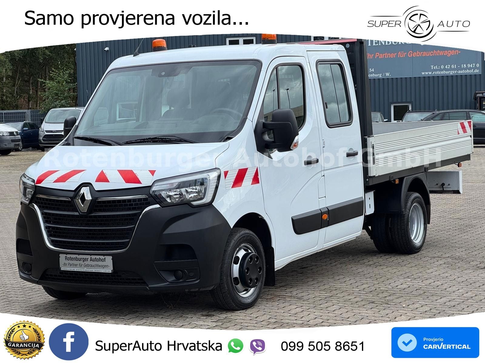 Renault Master III DoKa 2.3 DCI*PRITSCHE*L3H1*TÜV NEU 163 KS