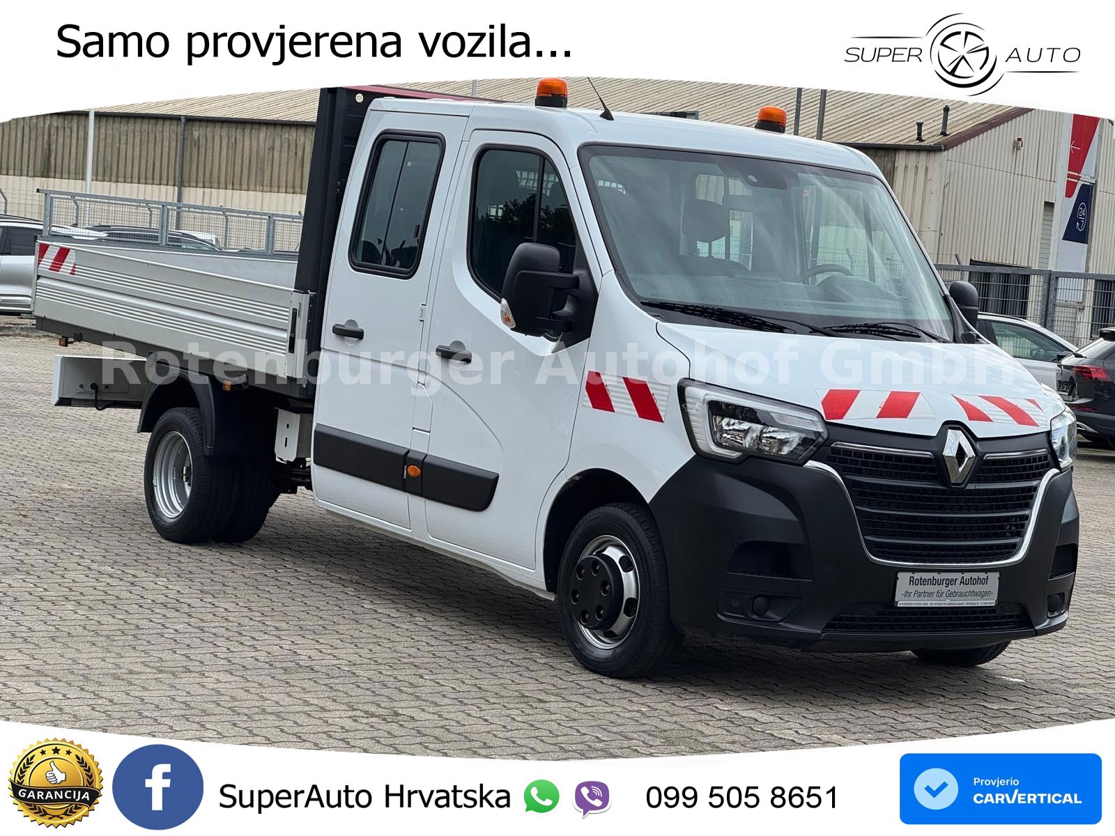 Renault Master III DoKa 2.3 DCI*PRITSCHE*L3H1*TÜV NEU 163 KS