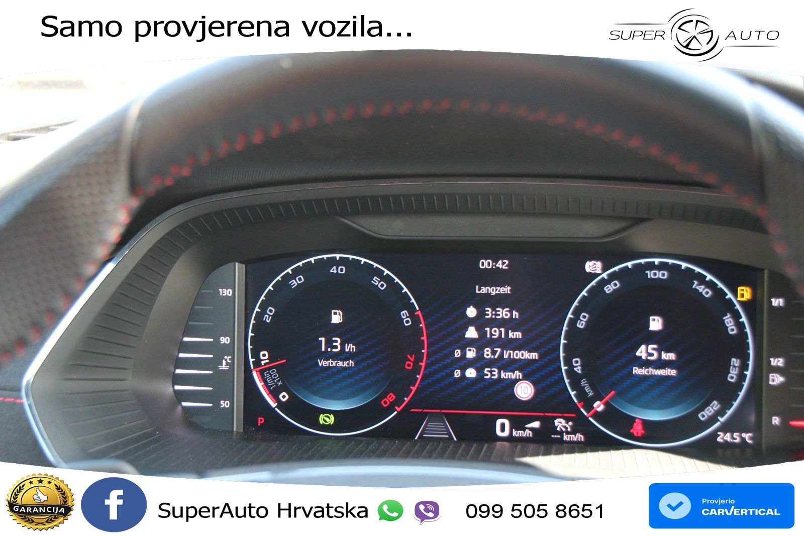 Škoda Octavia Combi RS 2.0 TSI (245 KS) DSG LED+GR SJED+ACC