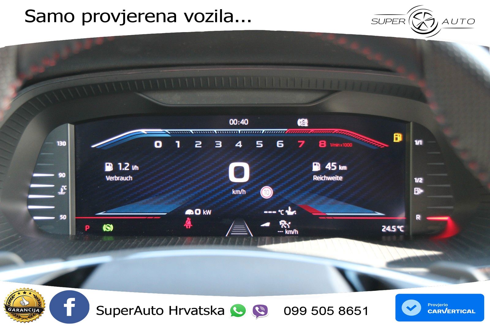 Škoda Octavia Combi RS 2.0 TSI (245 KS) DSG LED+GR SJED+ACC