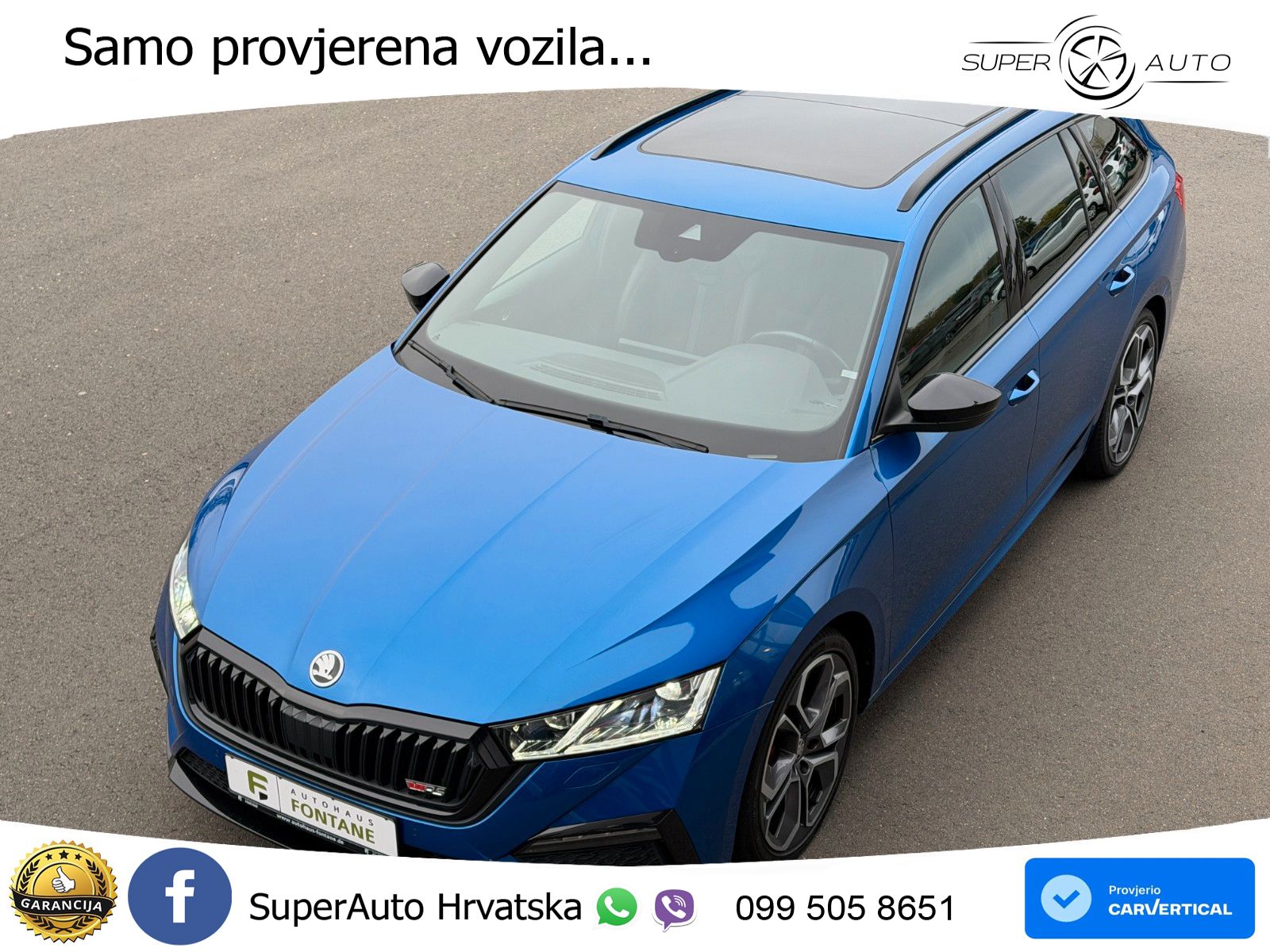 Škoda Octavia Combi RS 2.0 TDI (200 KS) 4x4 DSG LED+GR SJED+ACC