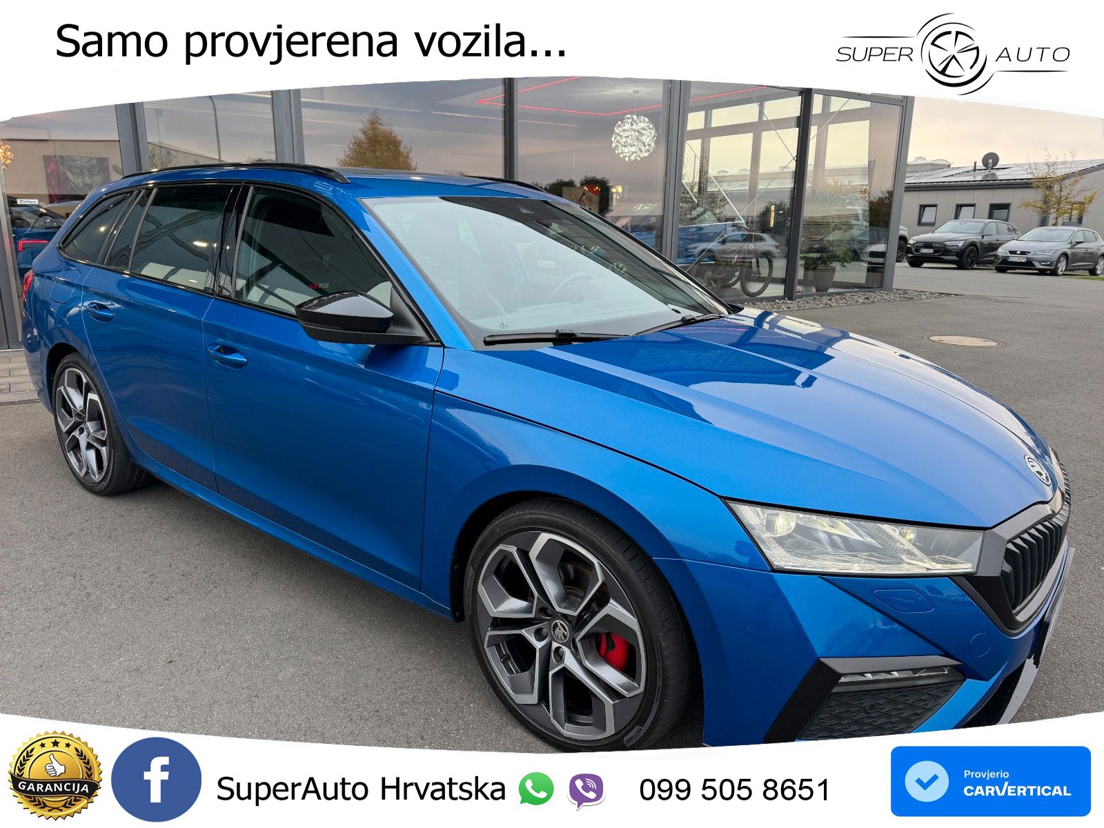 Škoda Octavia Combi RS 2.0 TDI (200 KS) 4x4 DSG LED+GR SJED+ACC
