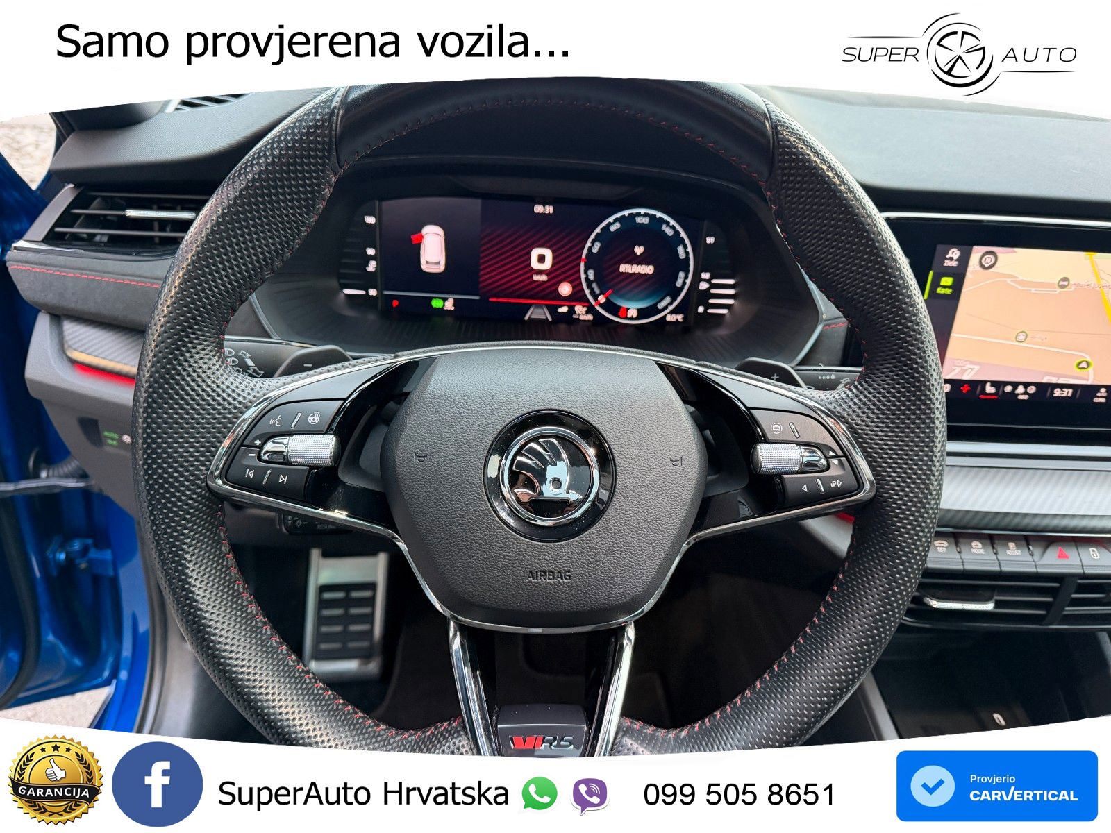 Škoda Octavia Combi RS 2.0 TDI (200 KS) 4x4 DSG LED+GR SJED+ACC