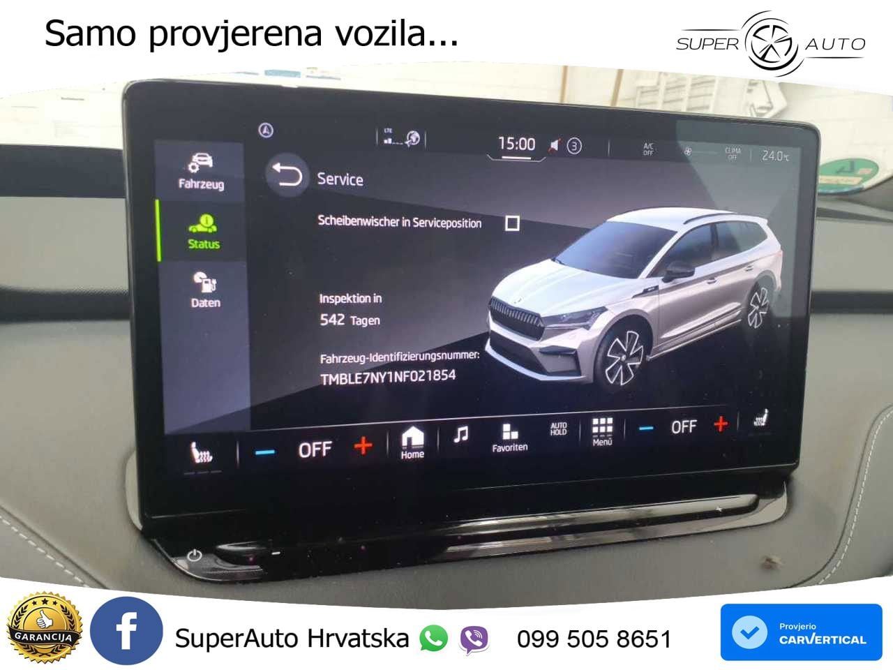 Škoda Enyaq iV 80x 82 kWh (265 KS) AWD SportLine LED+GR SJED+ACC