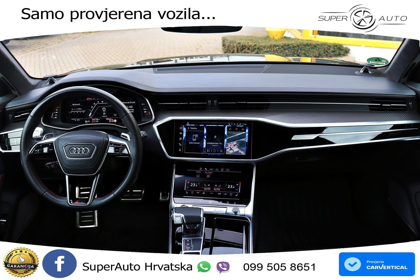 Audi RS6 Avant 4.0 TFSI V8 performance (630 KS)  quattro tiptronic ACC+HEAD+4xGR SJED+360+PANO