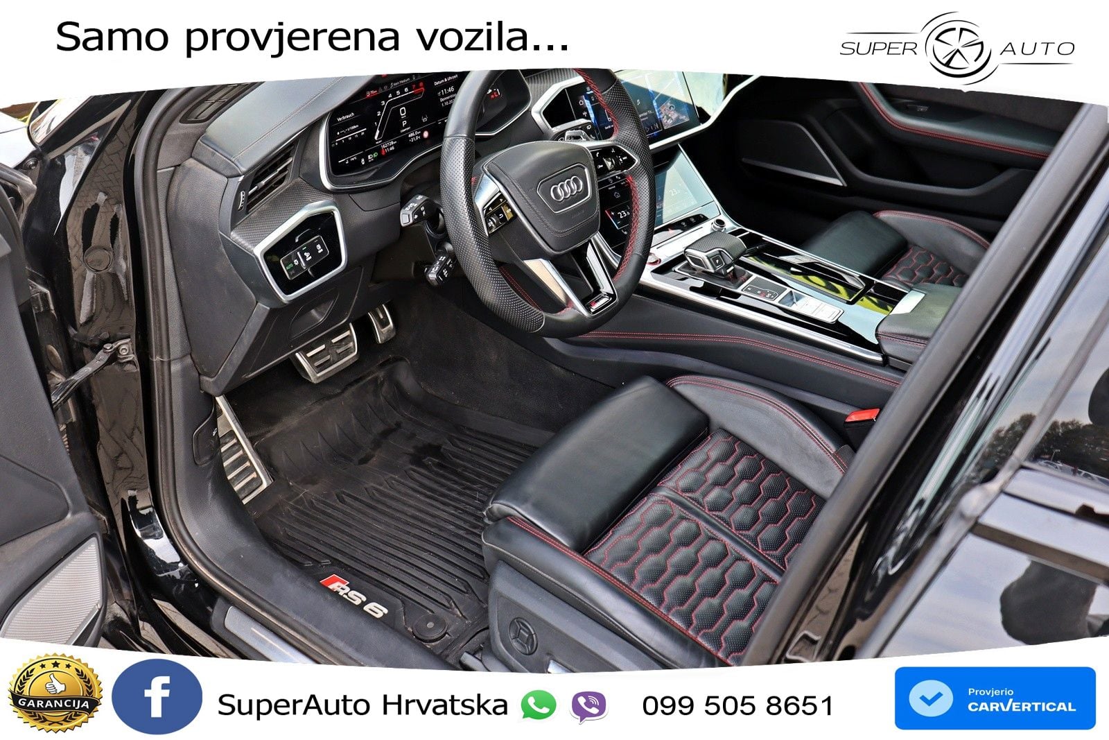 Audi RS6 Avant 4.0 TFSI V8 performance (630 KS)  quattro tiptronic ACC+HEAD+4xGR SJED+360+PANO