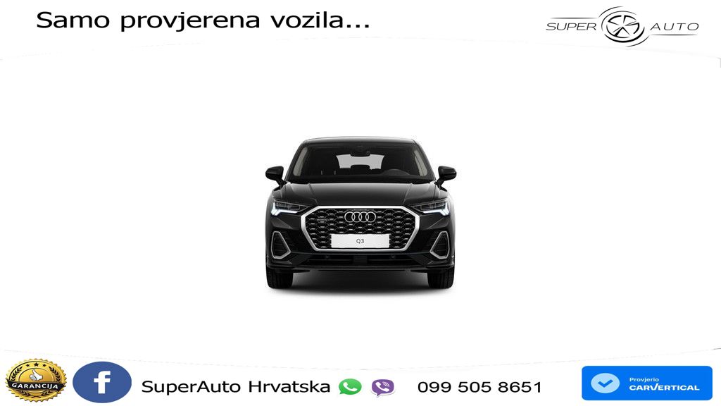 Audi Q3 II Sportback 40 TFSI (190 KS) quattro S tronic S line LED+GR SJED+ACC