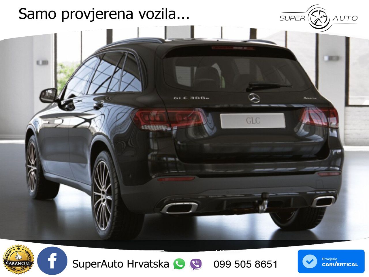 Mercedes GLC 300e (320 KS) 4MATIC 9G-TRONIC AMG ZRAČNI+ACC+GR SJED+KAM+PANO