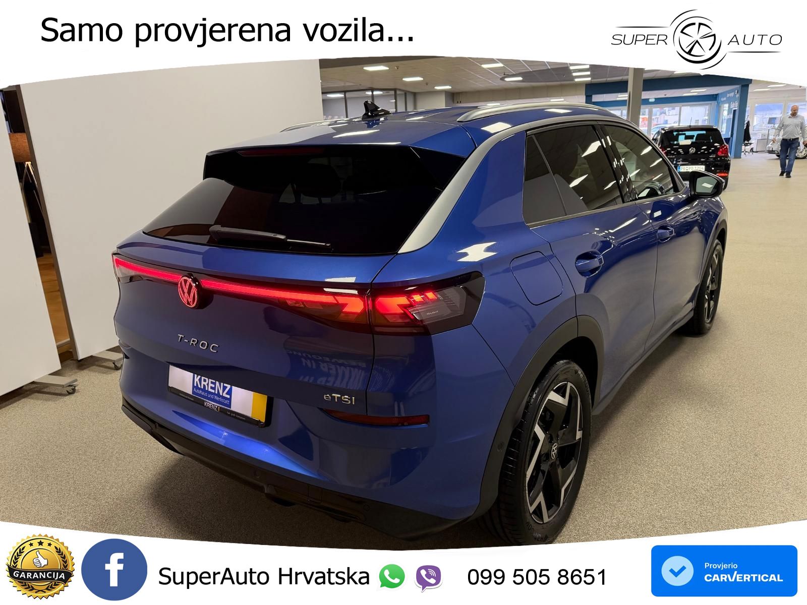 Volkswagen T-Roc 1.5 eTSI (150 KS)  DSG R-Line LED+GR SJED+ACC