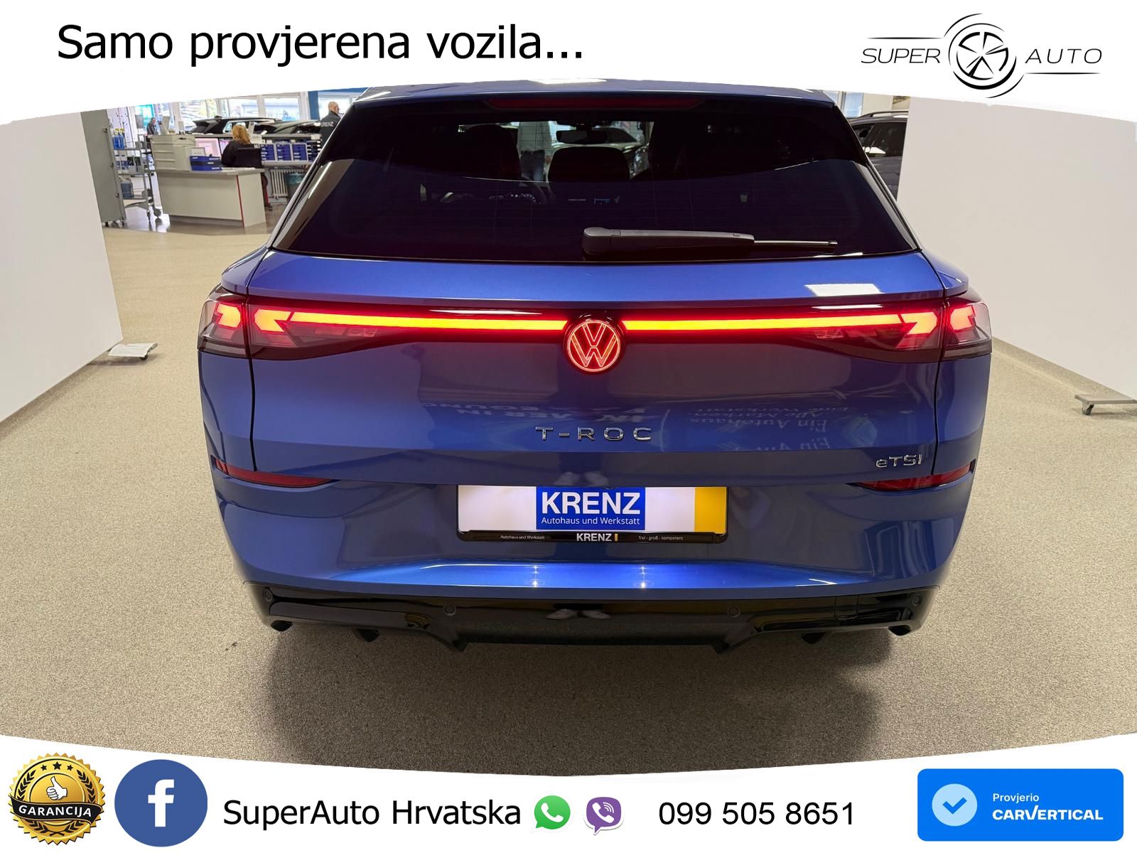 Volkswagen T-Roc 1.5 eTSI (150 KS)  DSG R-Line LED+GR SJED+ACC