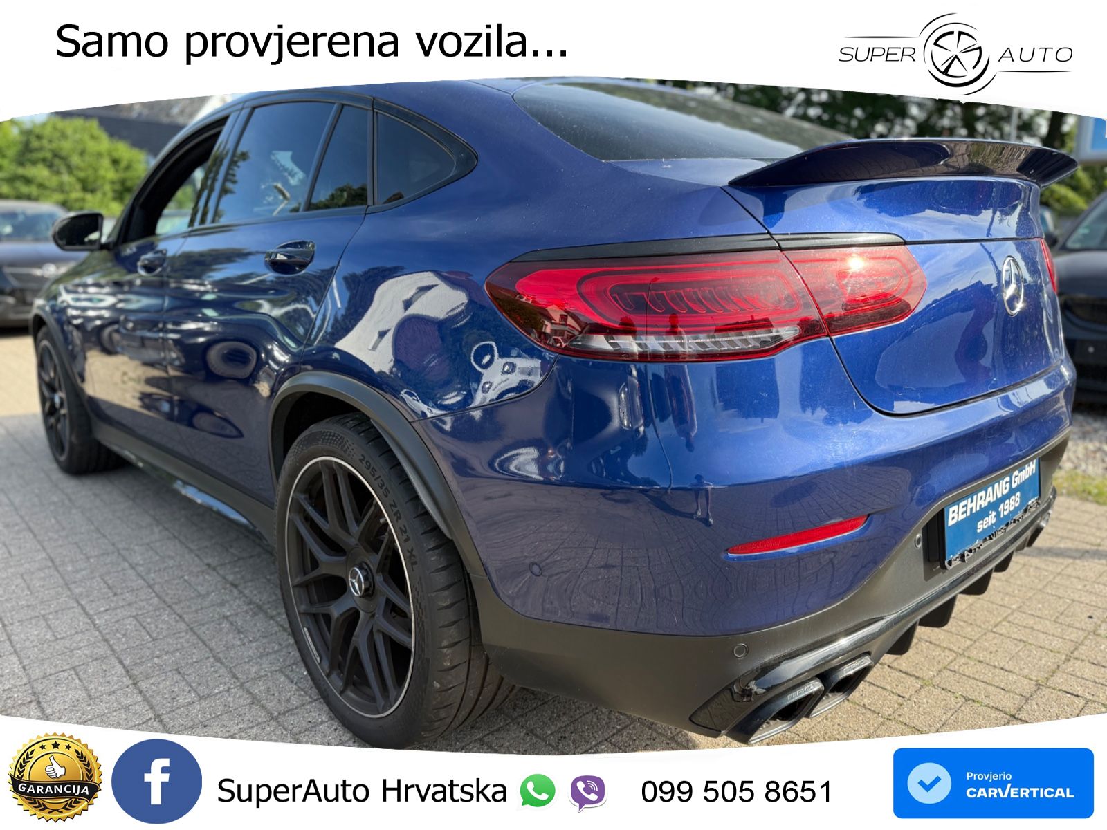 Mercedes AMG GLC 63 V8 (476 KS) 4MATIC+ MCT ZRAČNI+ACC+GR SJED+KAM