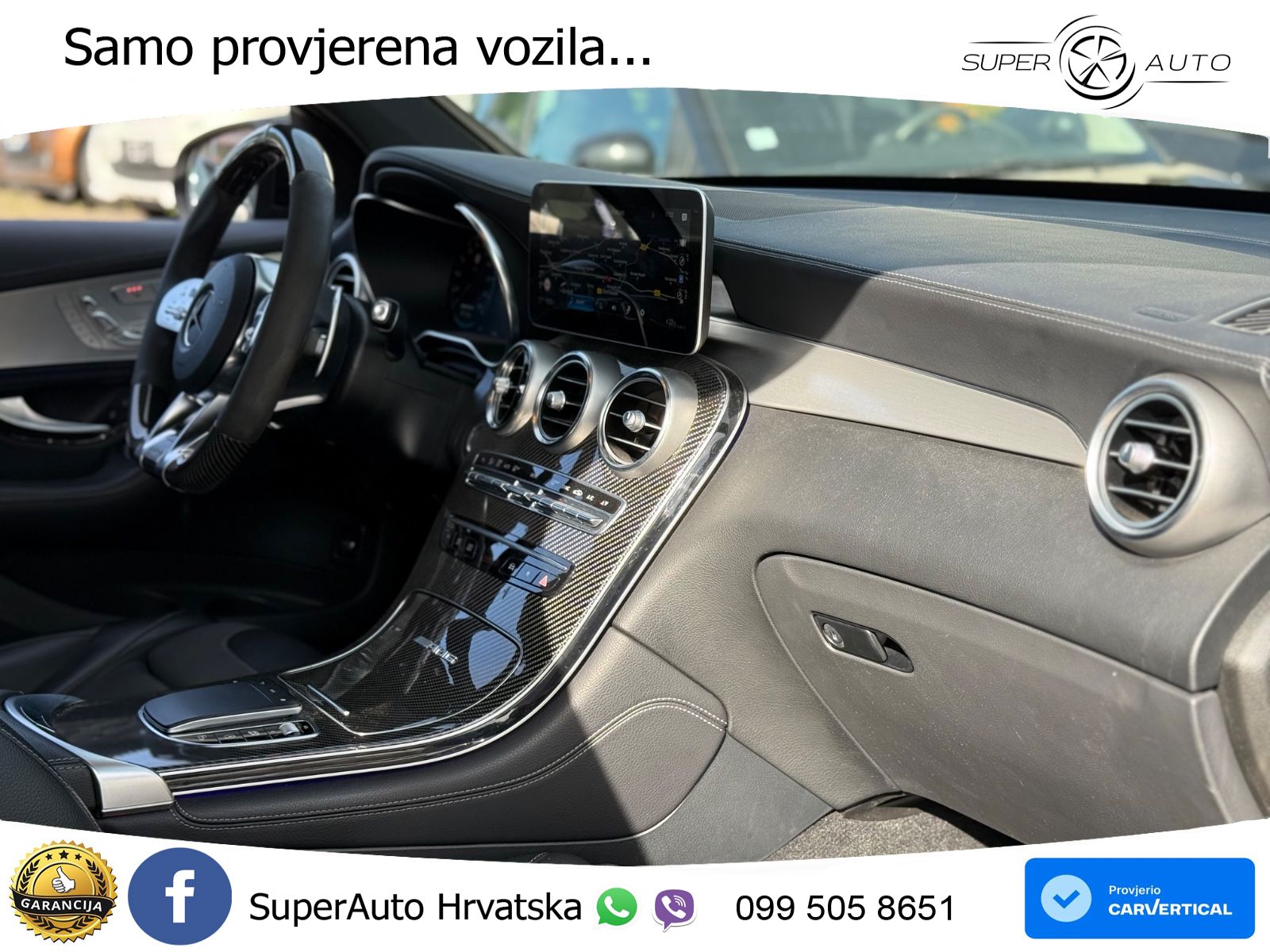 Mercedes AMG GLC 63 V8 (476 KS) 4MATIC+ MCT ZRAČNI+ACC+GR SJED+KAM