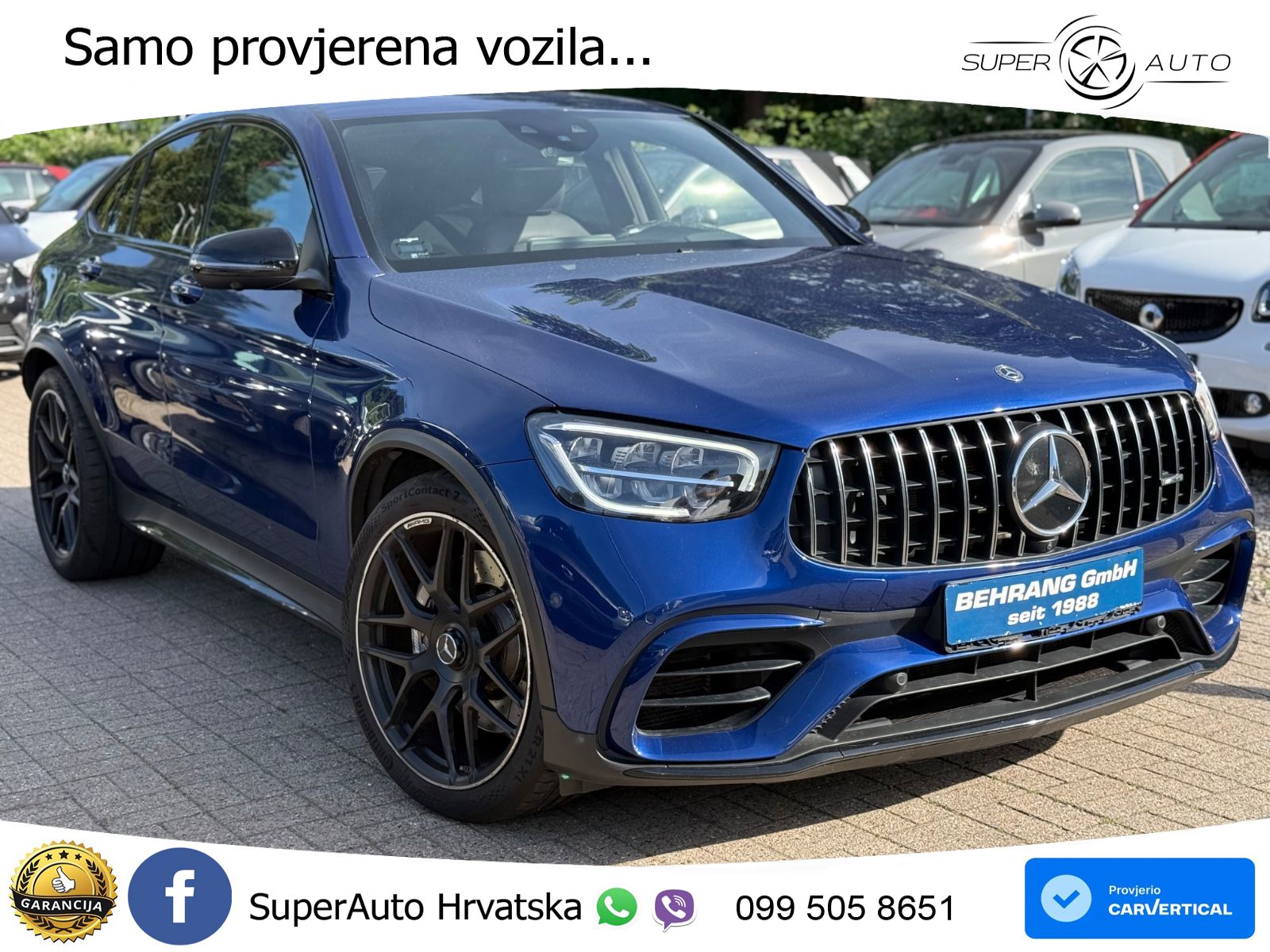 Mercedes AMG GLC 63 V8 (476 KS) 4MATIC+ MCT ZRAČNI+ACC+GR SJED+KAM