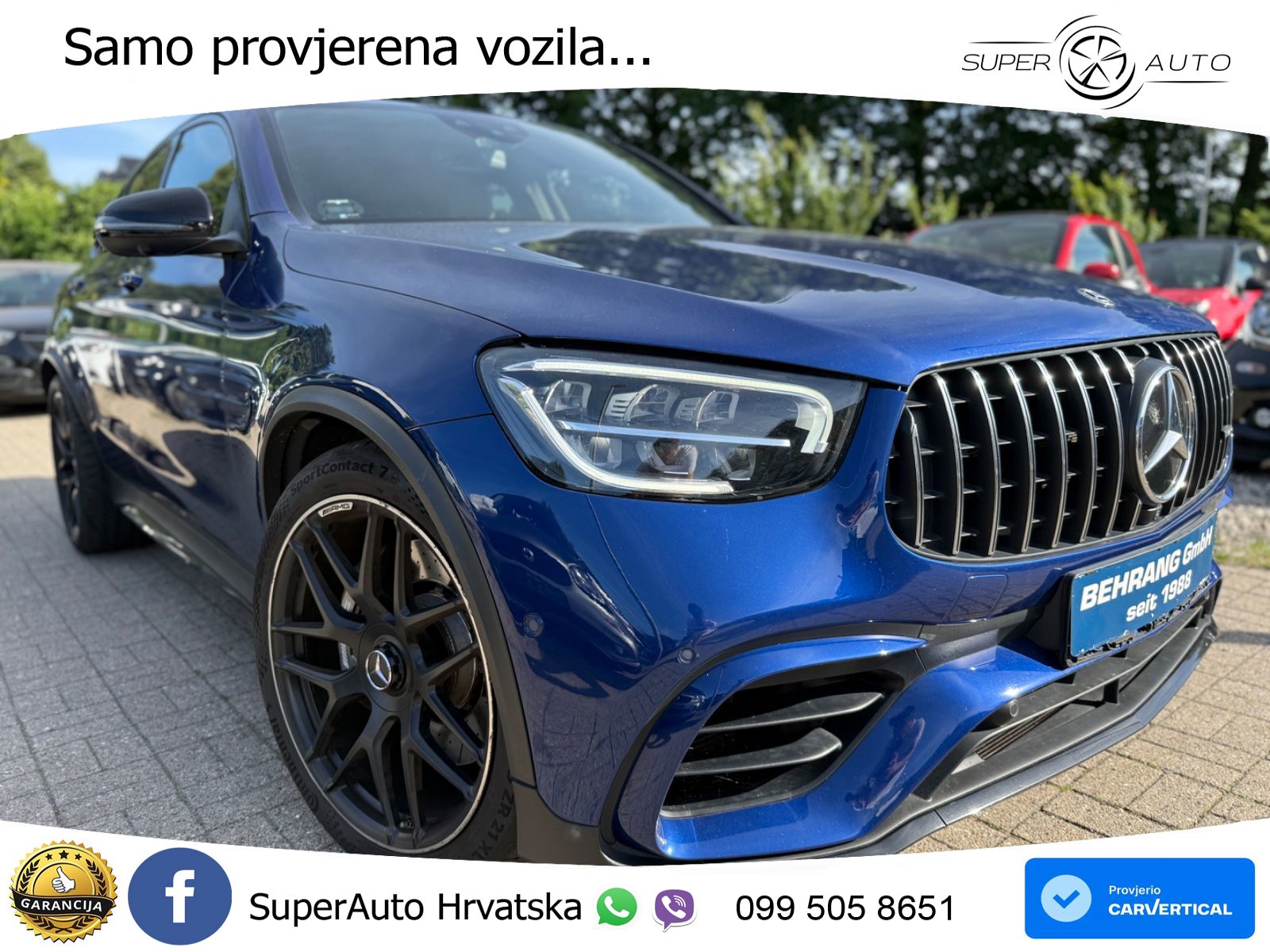 Mercedes AMG GLC 63 V8 (476 KS) 4MATIC+ MCT ZRAČNI+ACC+GR SJED+KAM