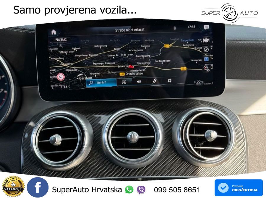 Mercedes AMG GLC 63 V8 (476 KS) 4MATIC+ MCT ZRAČNI+ACC+GR SJED+KAM