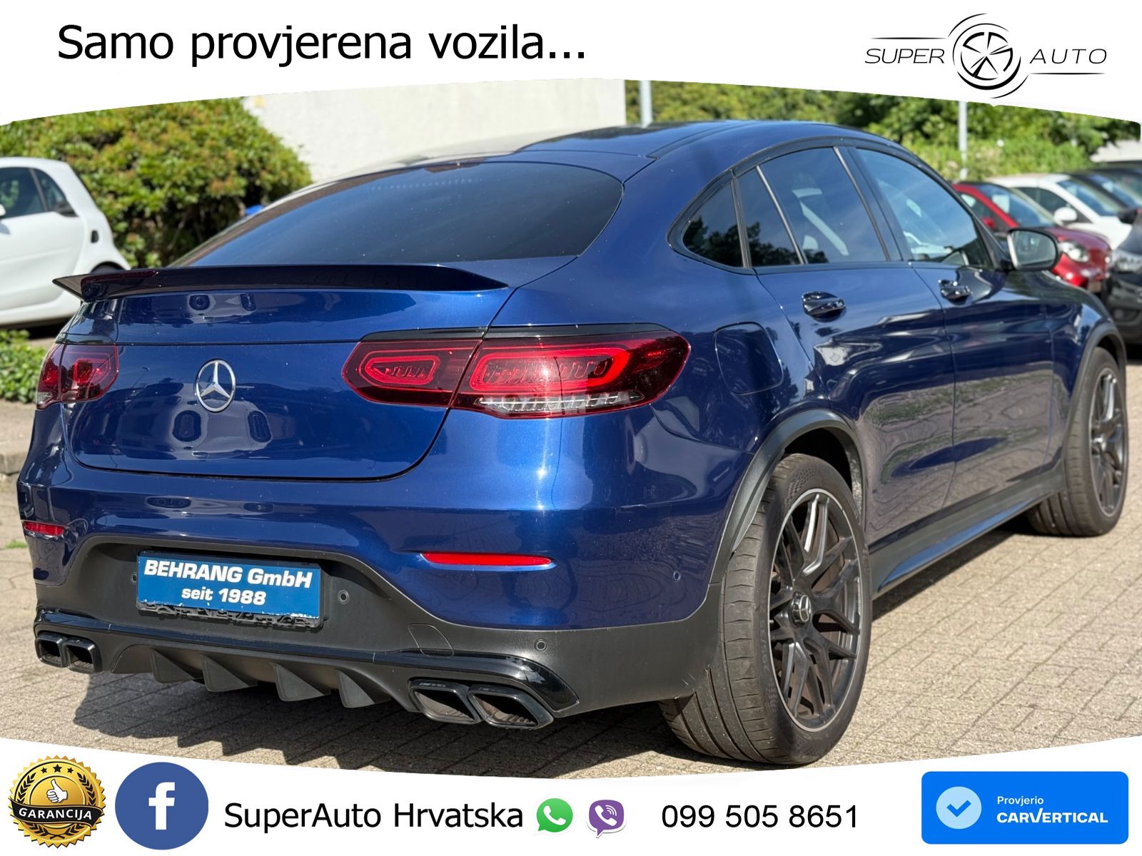 Mercedes AMG GLC 63 V8 (476 KS) 4MATIC+ MCT ZRAČNI+ACC+GR SJED+KAM