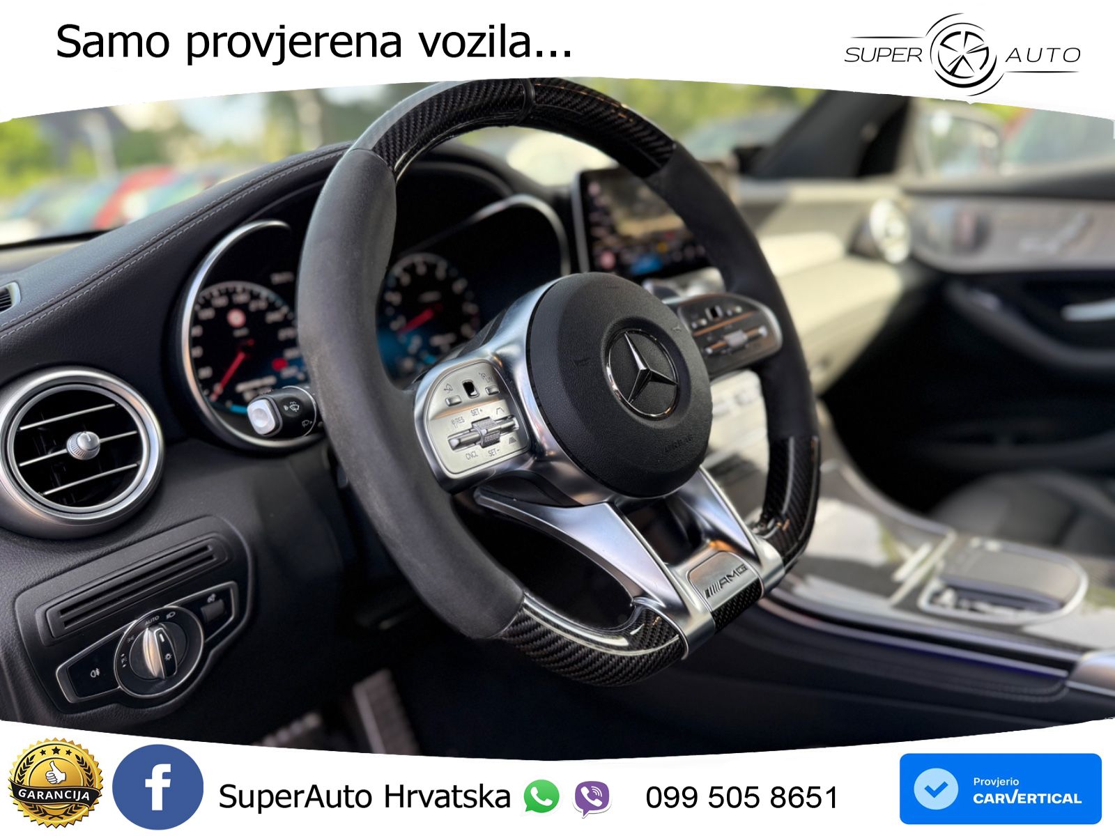 Mercedes AMG GLC 63 V8 (476 KS) 4MATIC+ MCT ZRAČNI+ACC+GR SJED+KAM