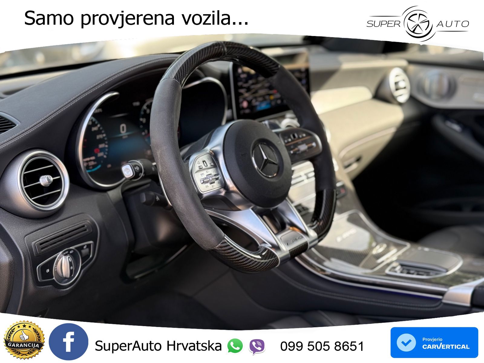 Mercedes AMG GLC 63 V8 (476 KS) 4MATIC+ MCT ZRAČNI+ACC+GR SJED+KAM