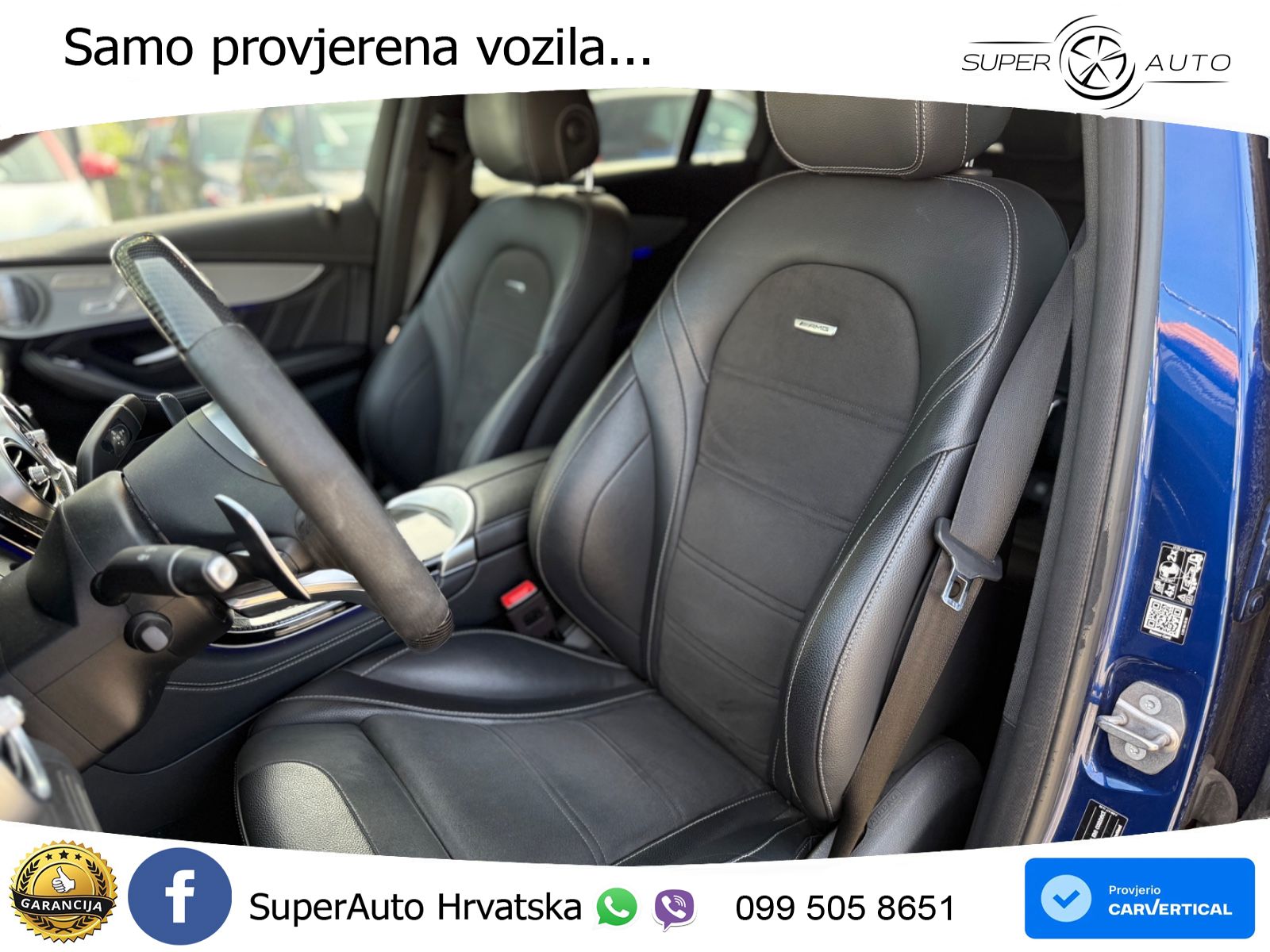 Mercedes AMG GLC 63 V8 (476 KS) 4MATIC+ MCT ZRAČNI+ACC+GR SJED+KAM