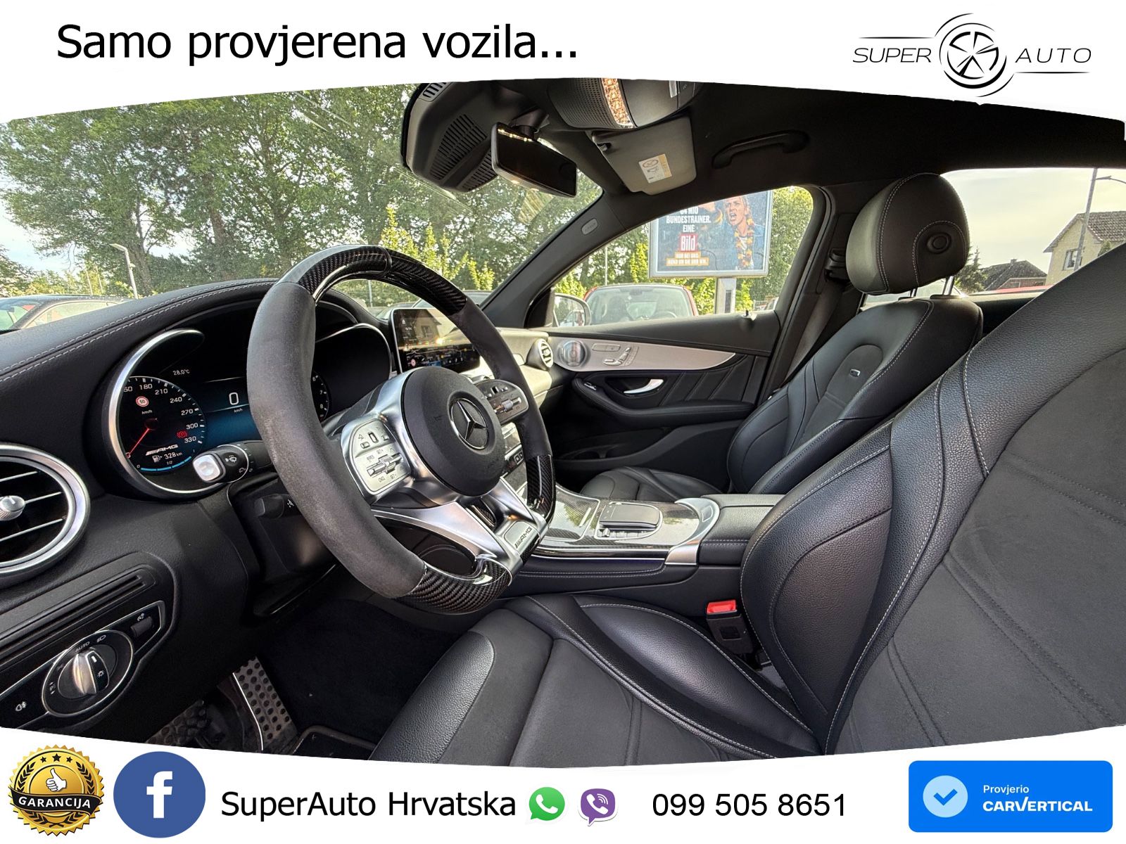 Mercedes AMG GLC 63 V8 (476 KS) 4MATIC+ MCT ZRAČNI+ACC+GR SJED+KAM