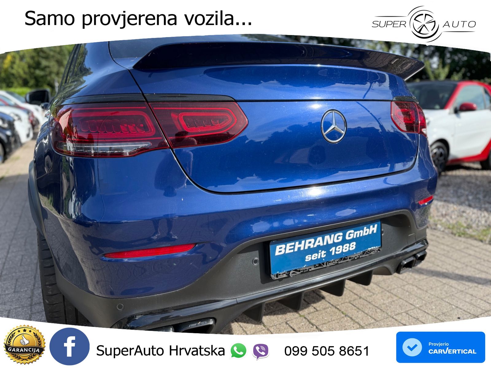 Mercedes AMG GLC 63 V8 (476 KS) 4MATIC+ MCT ZRAČNI+ACC+GR SJED+KAM