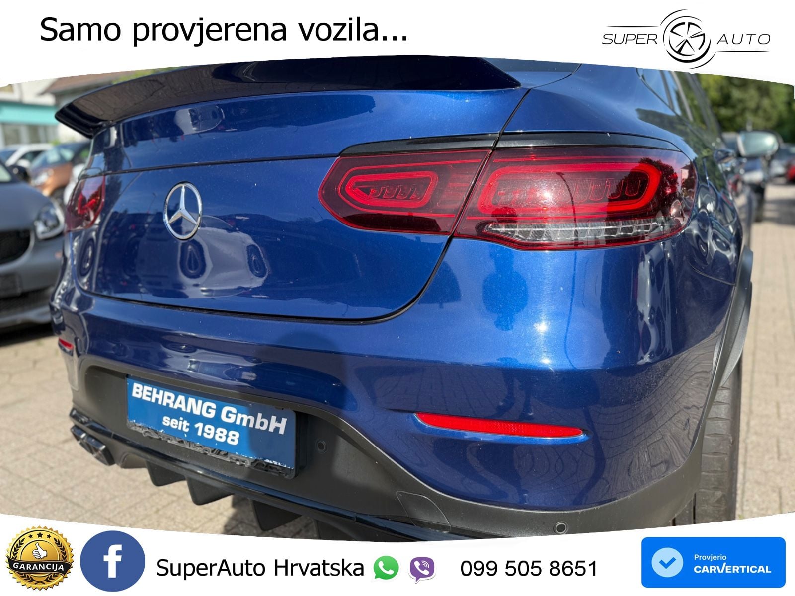 Mercedes AMG GLC 63 V8 (476 KS) 4MATIC+ MCT ZRAČNI+ACC+GR SJED+KAM