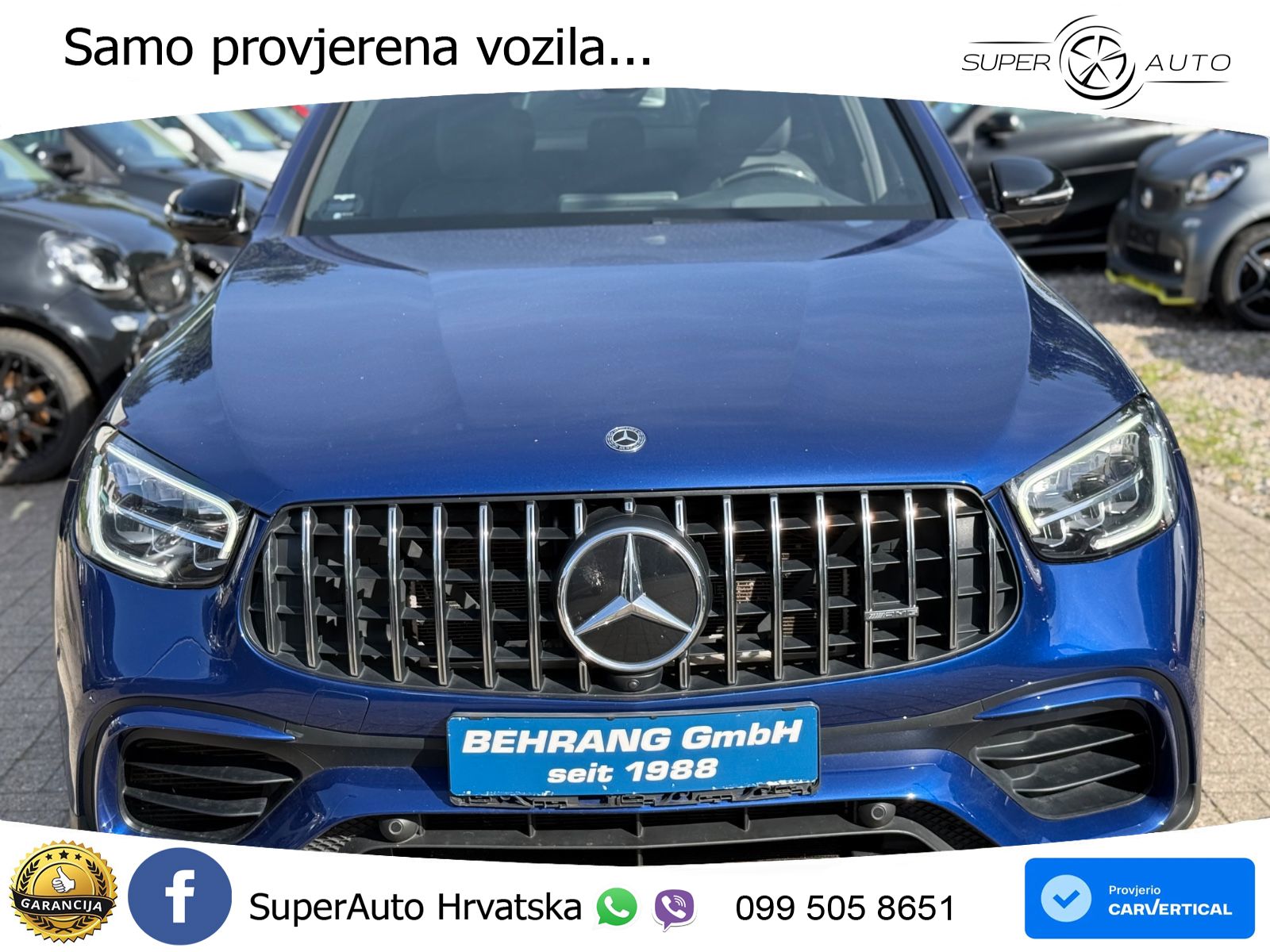 Mercedes AMG GLC 63 V8 (476 KS) 4MATIC+ MCT ZRAČNI+ACC+GR SJED+KAM