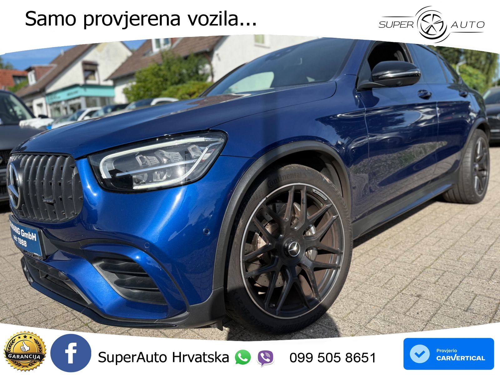 Mercedes AMG GLC 63 V8 (476 KS) 4MATIC+ MCT ZRAČNI+ACC+GR SJED+KAM