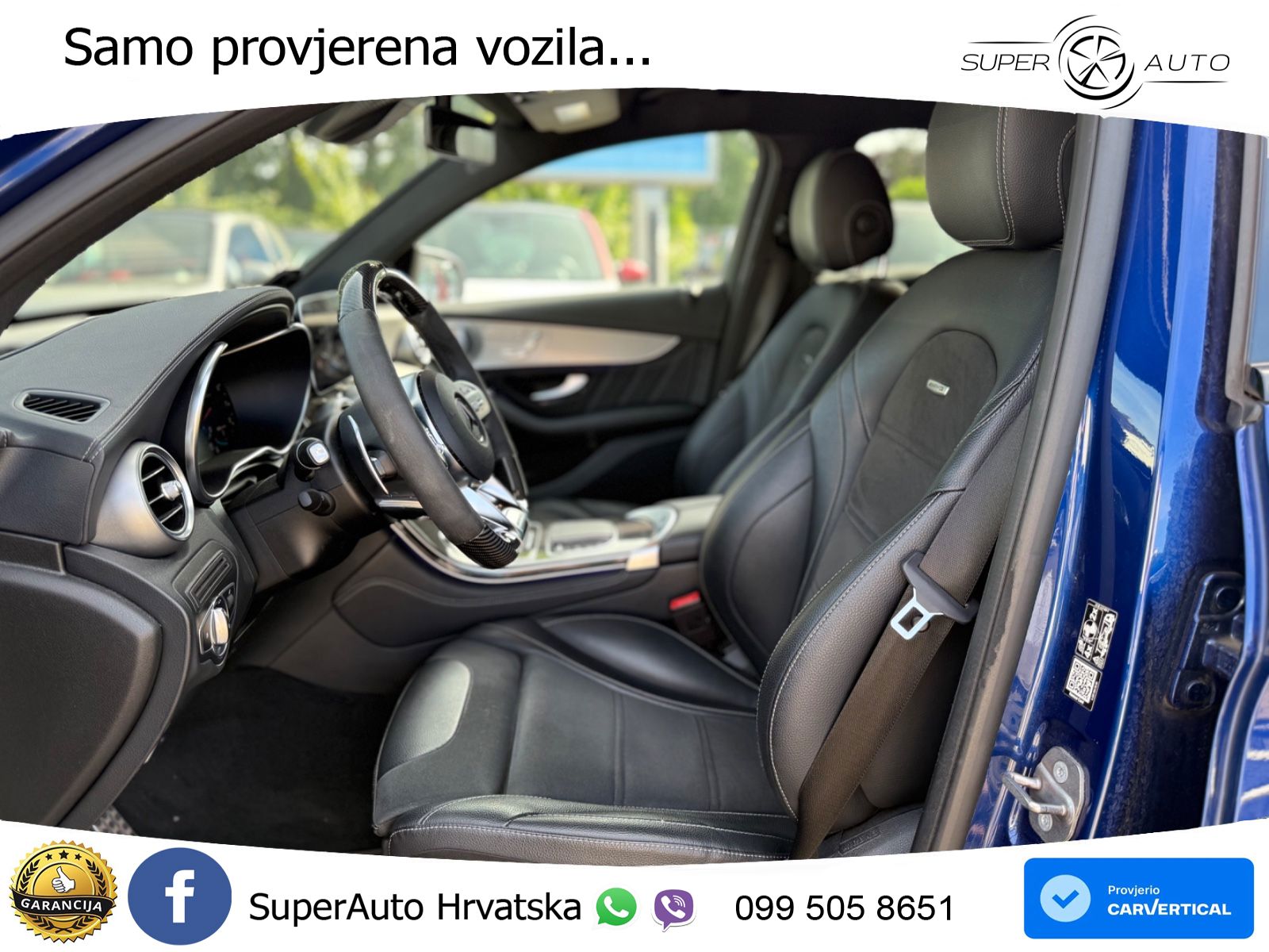 Mercedes AMG GLC 63 V8 (476 KS) 4MATIC+ MCT ZRAČNI+ACC+GR SJED+KAM