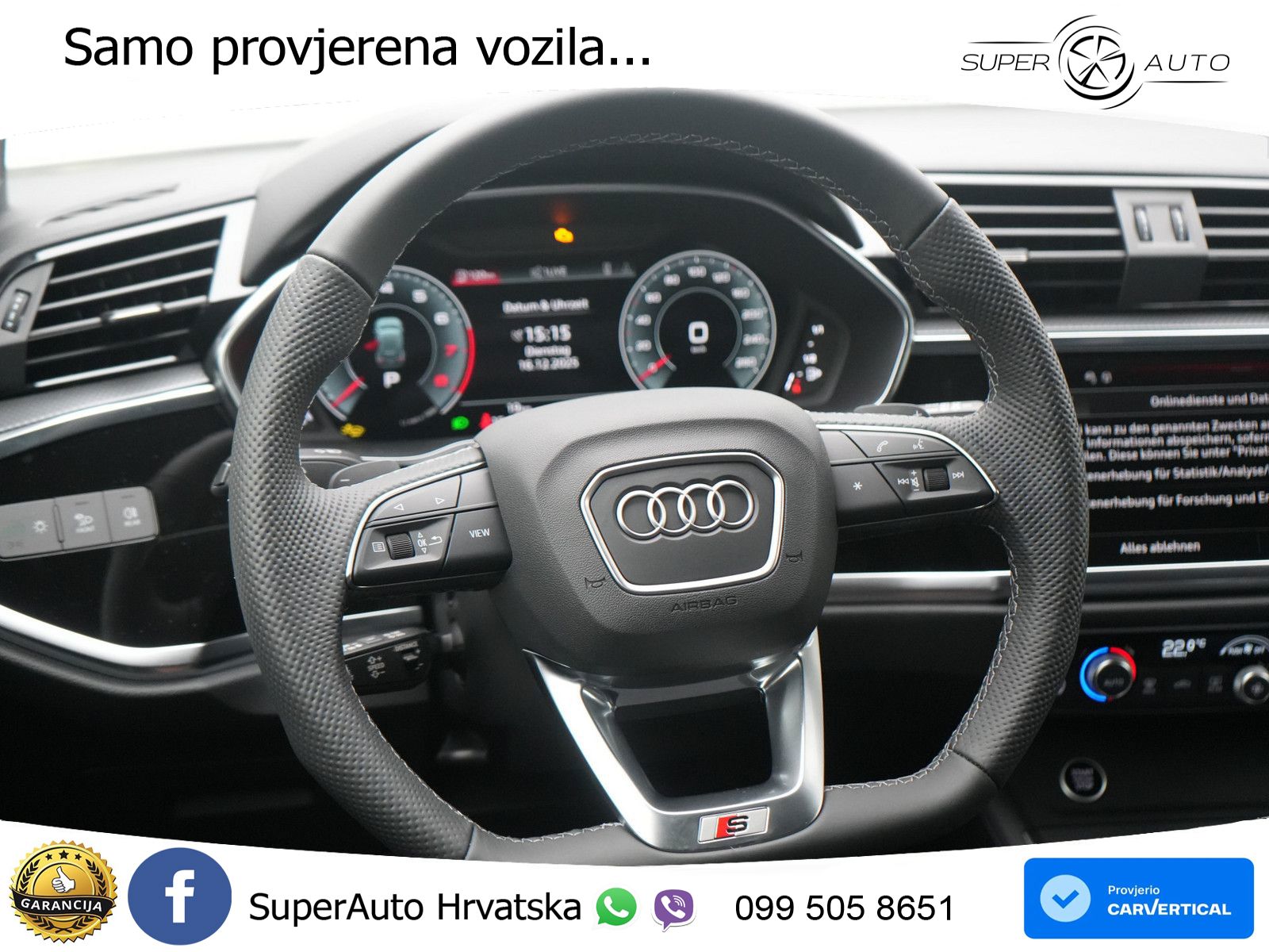 Audi Q3 1.5 TFSI (150 KS) S tronic S line LED+GR SJED+ACC