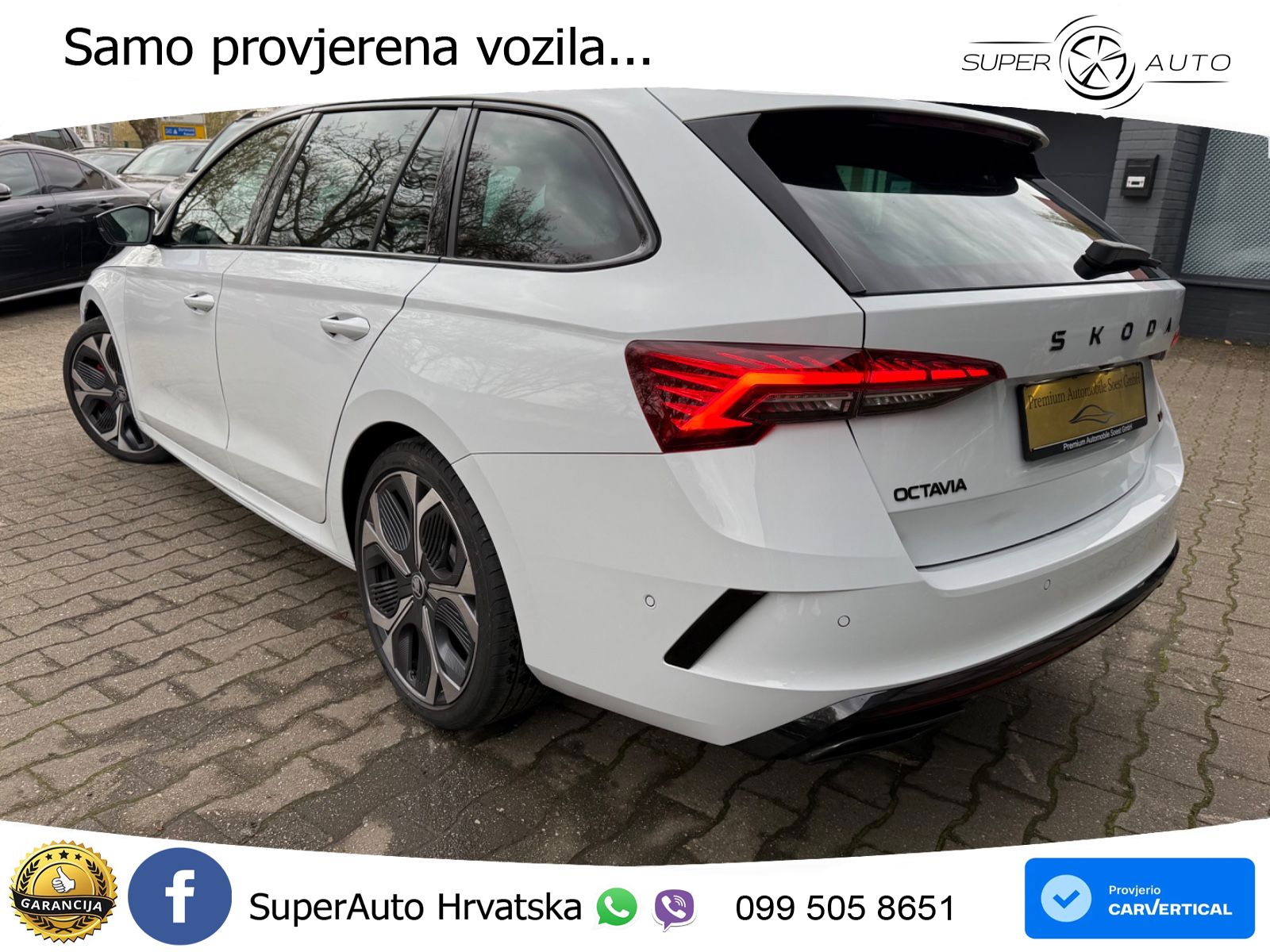 Škoda Octavia Combi RS 2.0 TSI (265 KS) DSG MATRIX+GR SJED+KAM