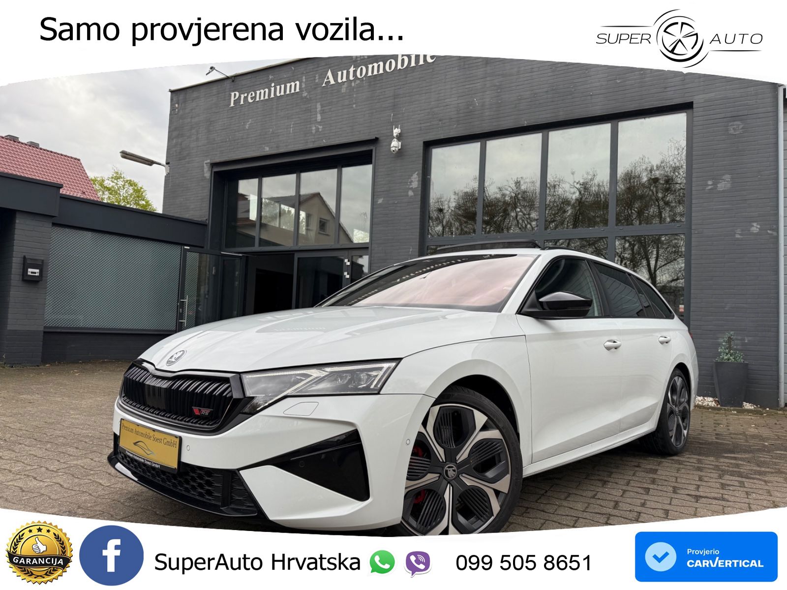 Škoda Octavia Combi RS 2.0 TSI (265 KS) DSG MATRIX+GR SJED+KAM