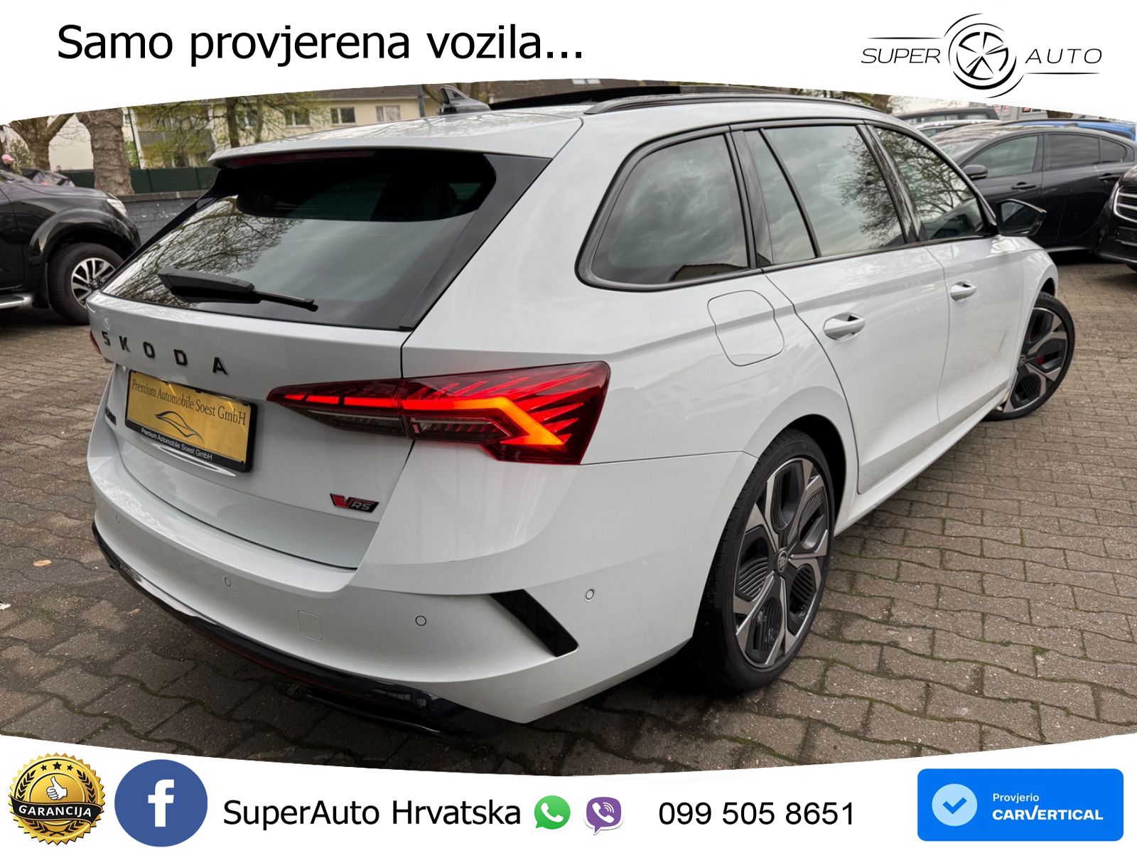 Škoda Octavia Combi RS 2.0 TSI (265 KS) DSG MATRIX+GR SJED+KAM