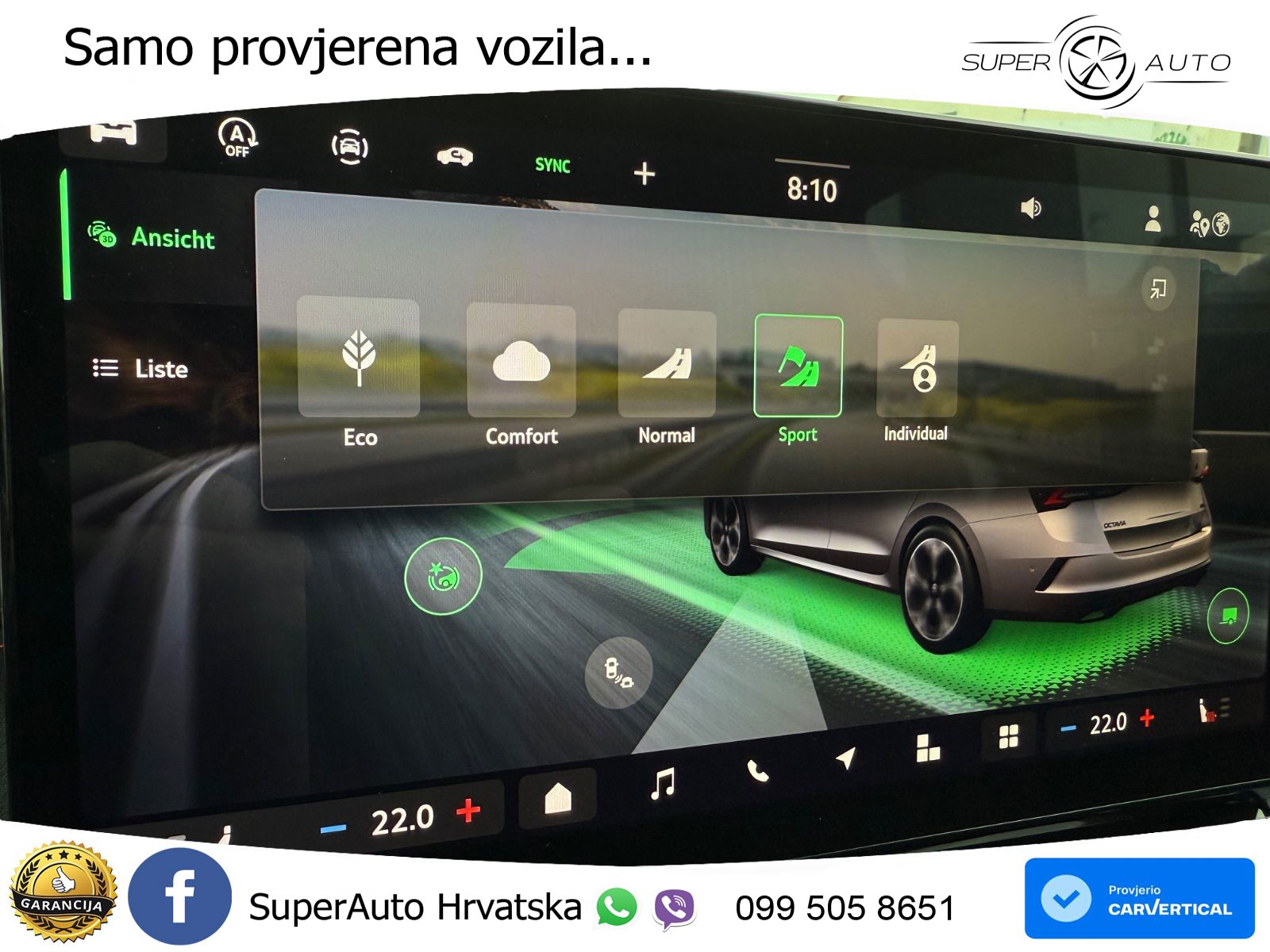 Škoda Octavia Combi RS 2.0 TSI (265 KS) DSG MATRIX+GR SJED+KAM