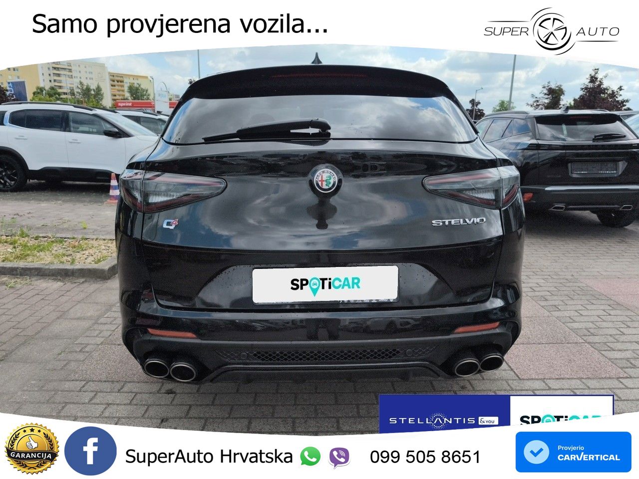 Alfa Romeo Stelvio Quadrifoglio 2.9 V6 Bi-Turbo (520 KS) Q4 Automatic LED+GR SJED+ACC