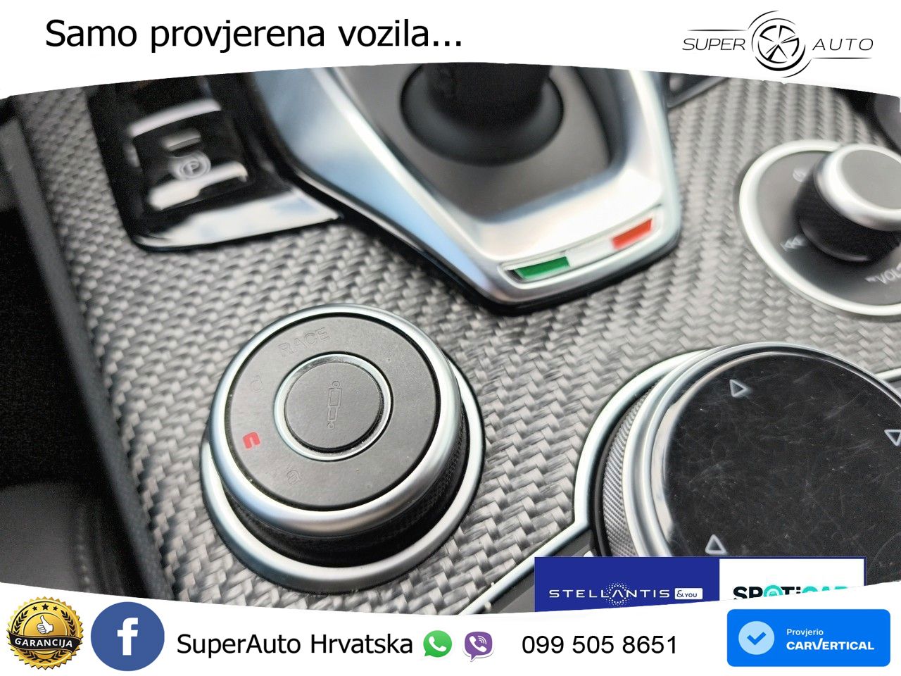Alfa Romeo Stelvio Quadrifoglio 2.9 V6 Bi-Turbo (520 KS) Q4 Automatic LED+GR SJED+ACC