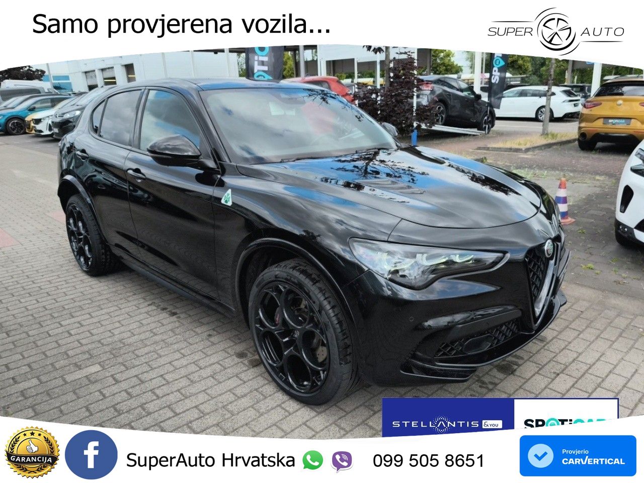 Alfa Romeo Stelvio Quadrifoglio 2.9 V6 Bi-Turbo (520 KS) Q4 Automatic LED+GR SJED+ACC