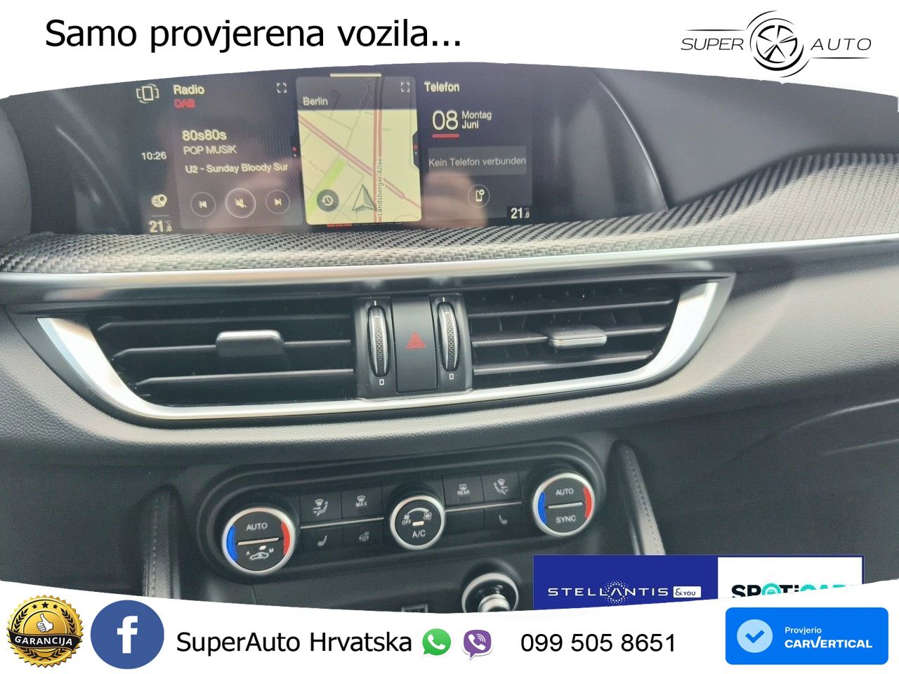 Alfa Romeo Stelvio Quadrifoglio 2.9 V6 Bi-Turbo (520 KS) Q4 Automatic LED+GR SJED+ACC