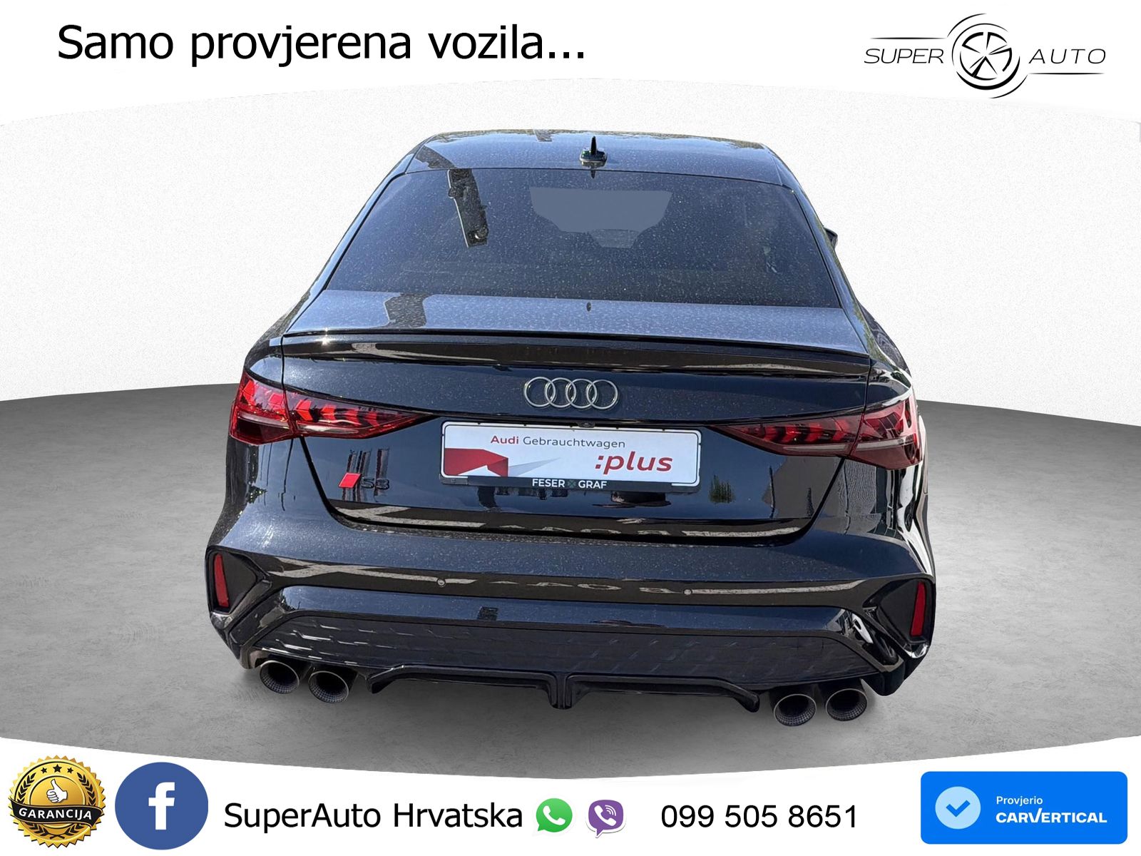 Audi S3 Limuzina 2.0 TFSI (333 KS) quattro S tronic LED+GR SJED+ACC